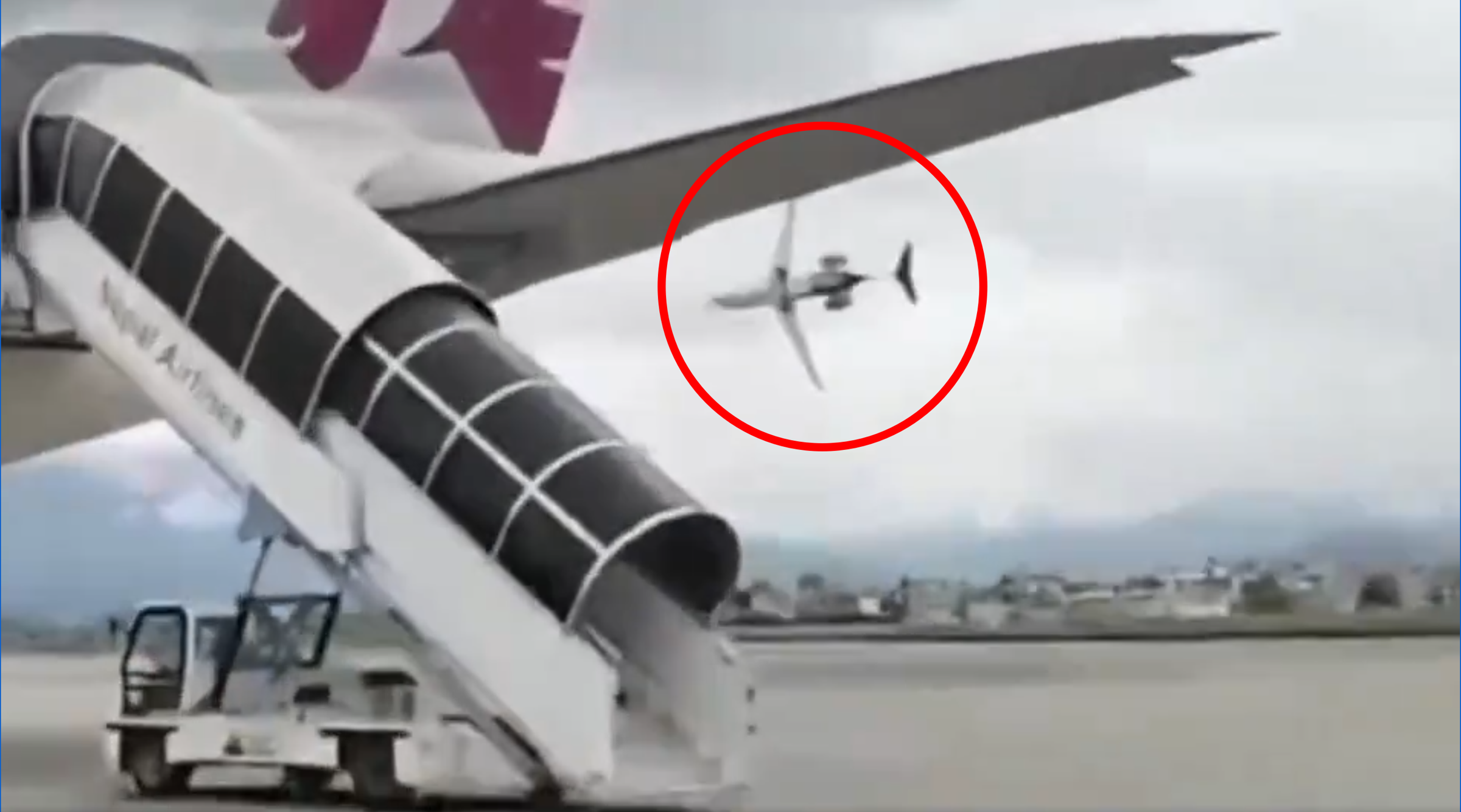 尼泊爾紹里亞航空的一架飛機今日上午發生墜機意外。（翻攝自@NirajNPL X）