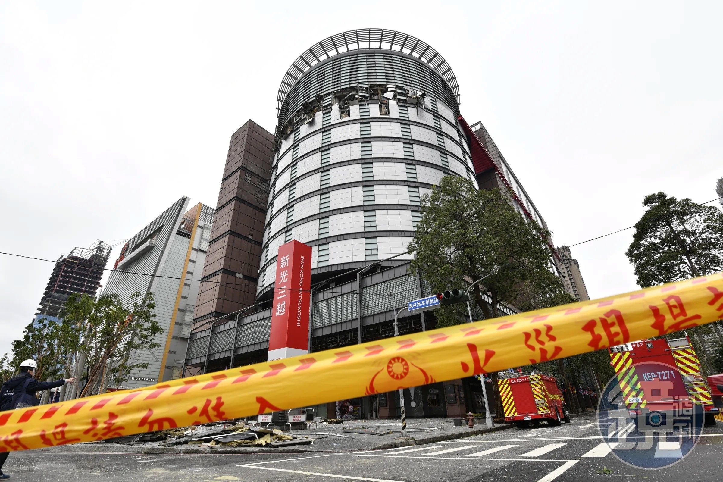新光三越氣爆案發生後,市長盧秀燕要求該公司「每天露面」公布處理情形,並保障員工勞動權益。(資料照片)