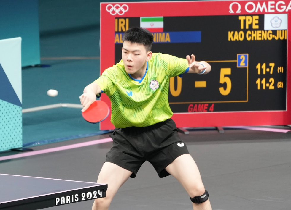 台灣桌球小將高承睿在男子單打2連勝，挺進16強。（中華奧會提供）