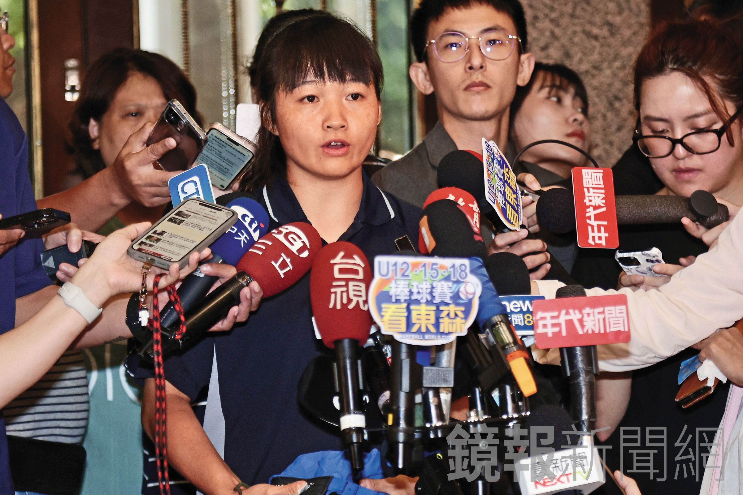 血案吹哨者、台師大女足隊員簡奇陞19日宣布退出足球圈。(鏡報林煒凱)