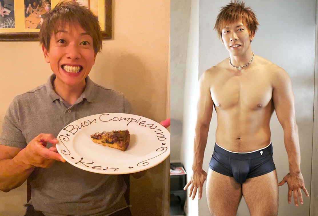 日本AV男優清水健今年4月引退，轉型當網紅，且收入恐怕比拍A片更好。（翻攝IG@shimiken0901、X@jamsoku_news）