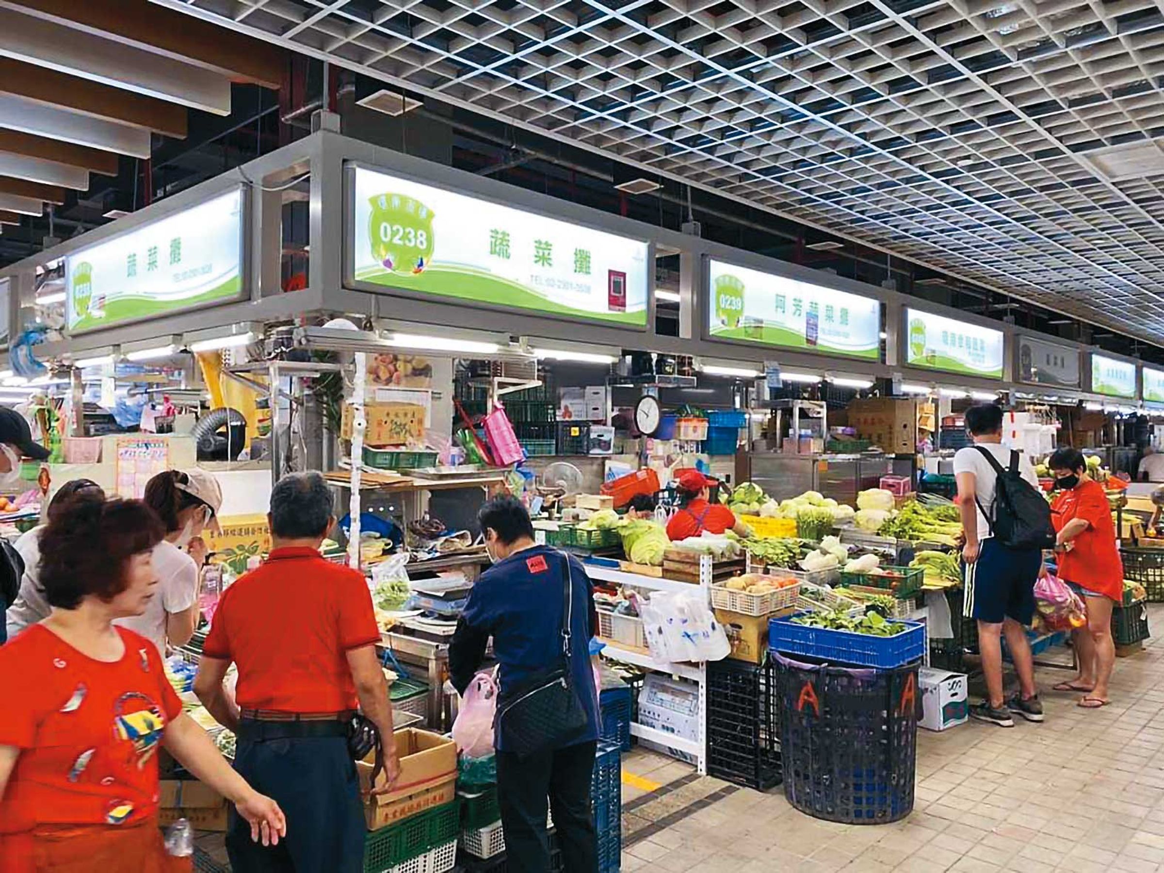 環南市場改建後設有1,300多個攤位，規模十分龐大。（翻攝台北市政府官網）
