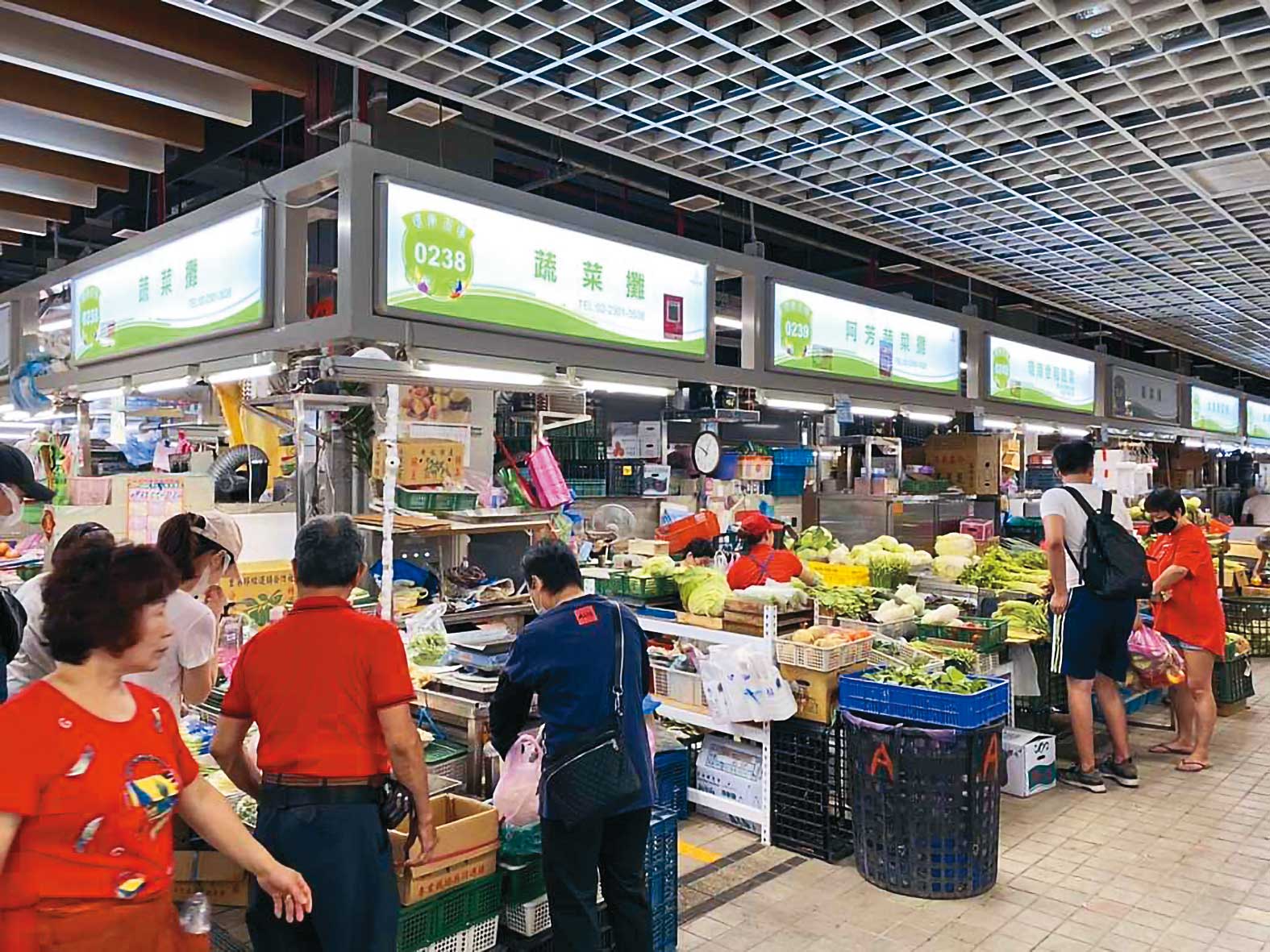 環南市場改建後設有1,300多個攤位，規模十分龐大。（翻攝台北市政府官網）