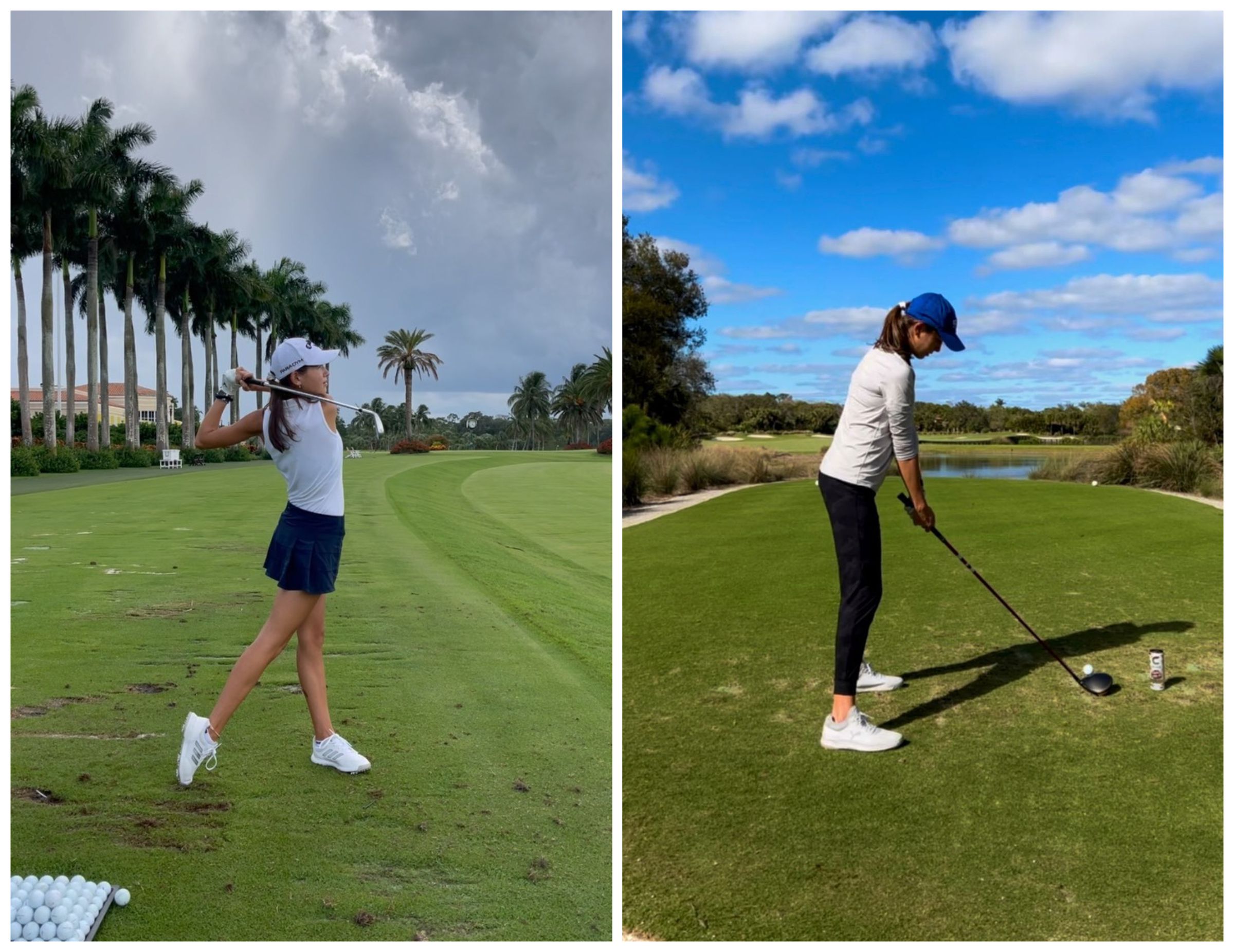凱伊的IG貼文幾乎都是她打高爾夫球的英姿。(翻攝kaitrumpgolfer IG)