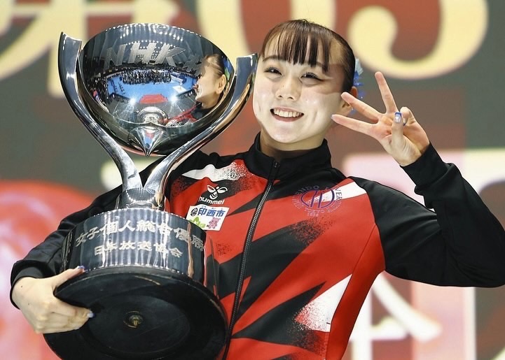 宮田笙子年僅19歲，已被視為王牌選手。（翻攝宮田笙子IG）