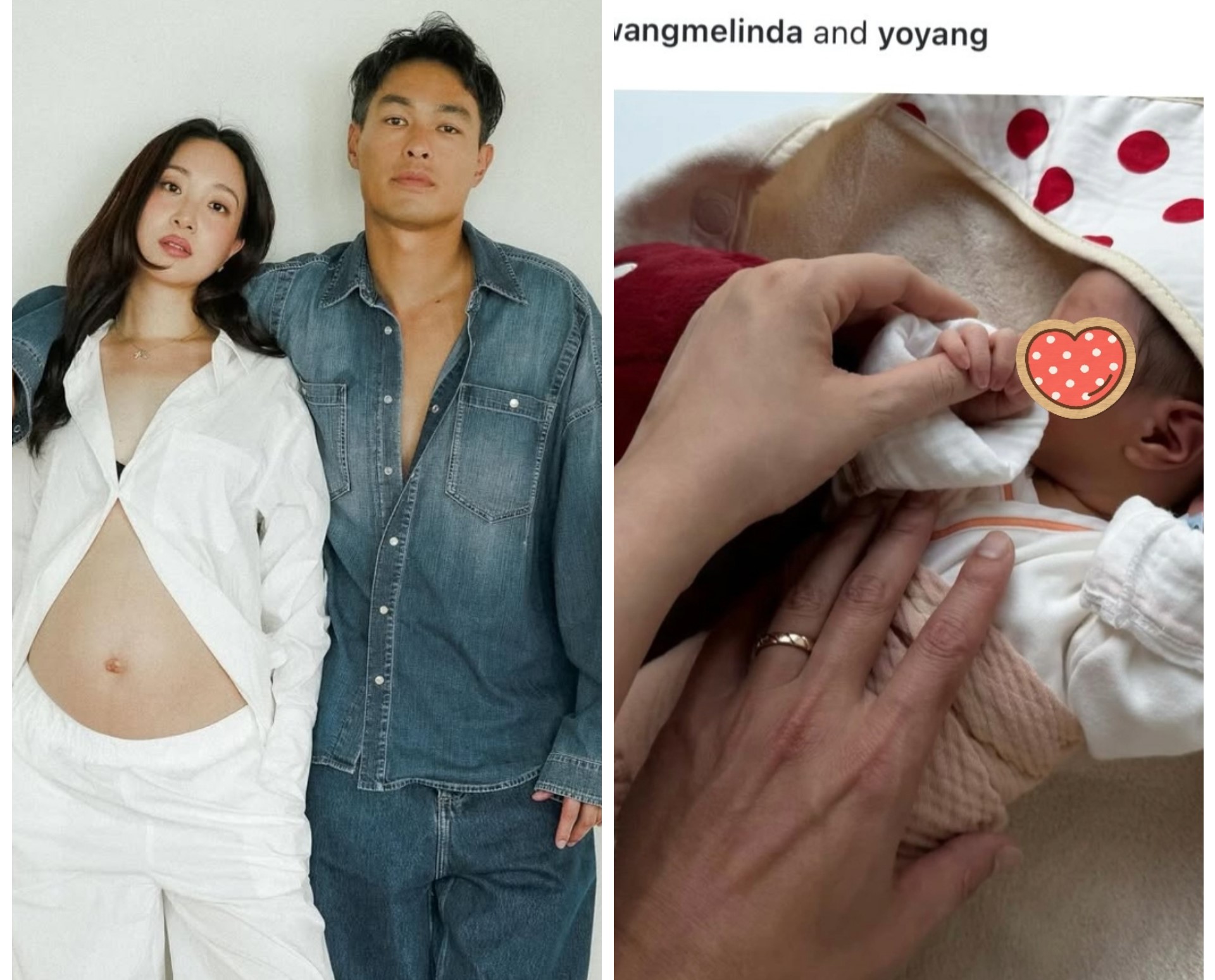 楊祐寧孕妻Melinda誕下麟兒，她在IG公開喜訊，提早迎接兒子出世。（翻攝Melinda IG）