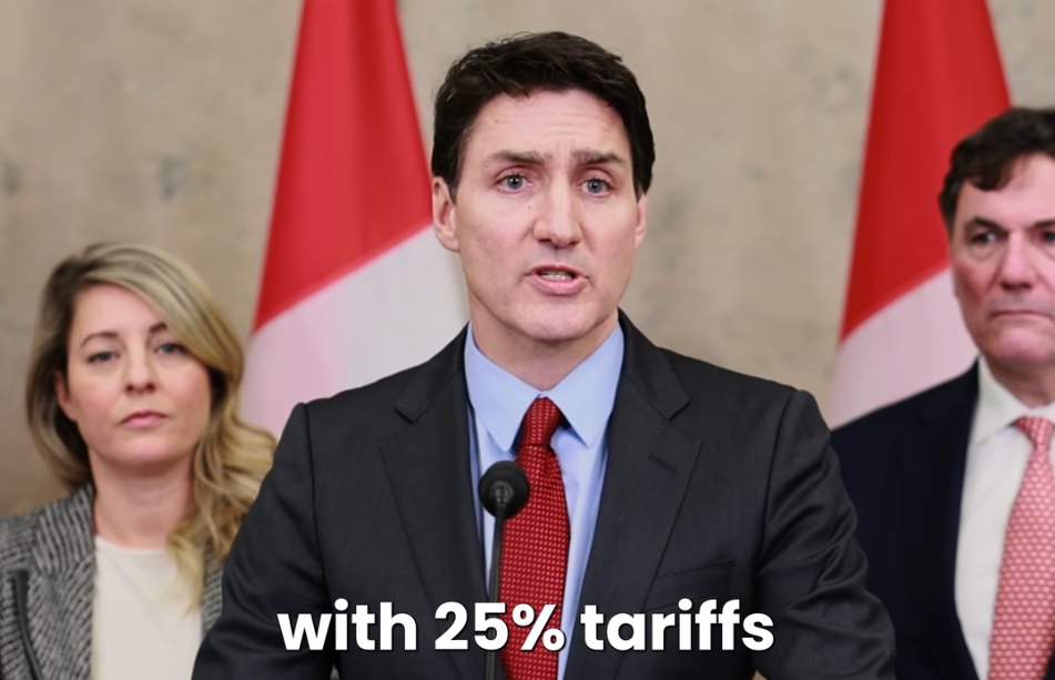加拿大總理杜魯道宣布，將針對1,550億加幣的美國商品，徵收25%關稅。（翻攝自臉書＠Justin Trudeau ）