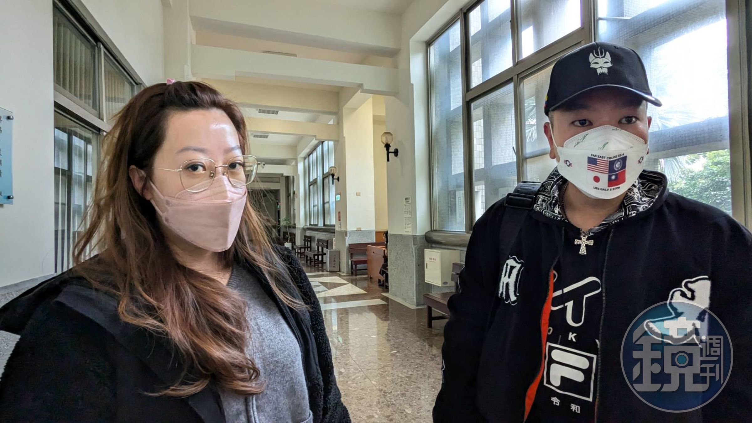 市議員張彥彤(右)和姊姊(左)表示不會原諒也不和解。