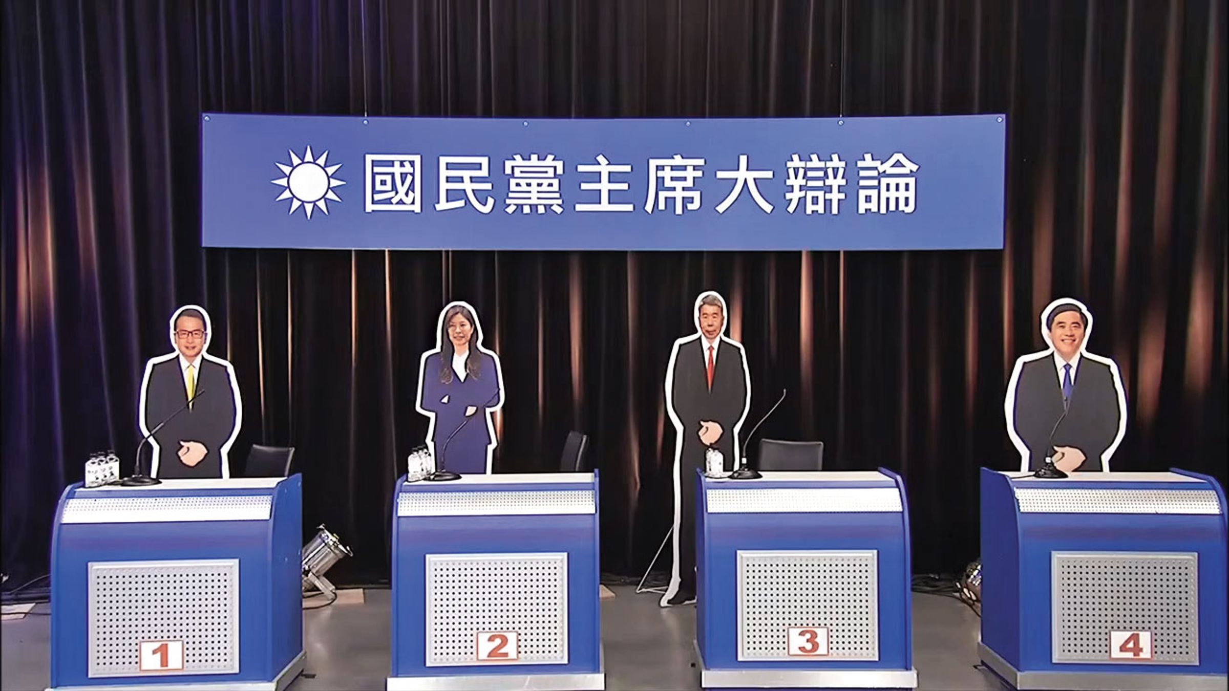 上週的第一場電視辯論會中，我們清楚地看到了國民黨令人尷尬的議題。（翻攝自中天電視）