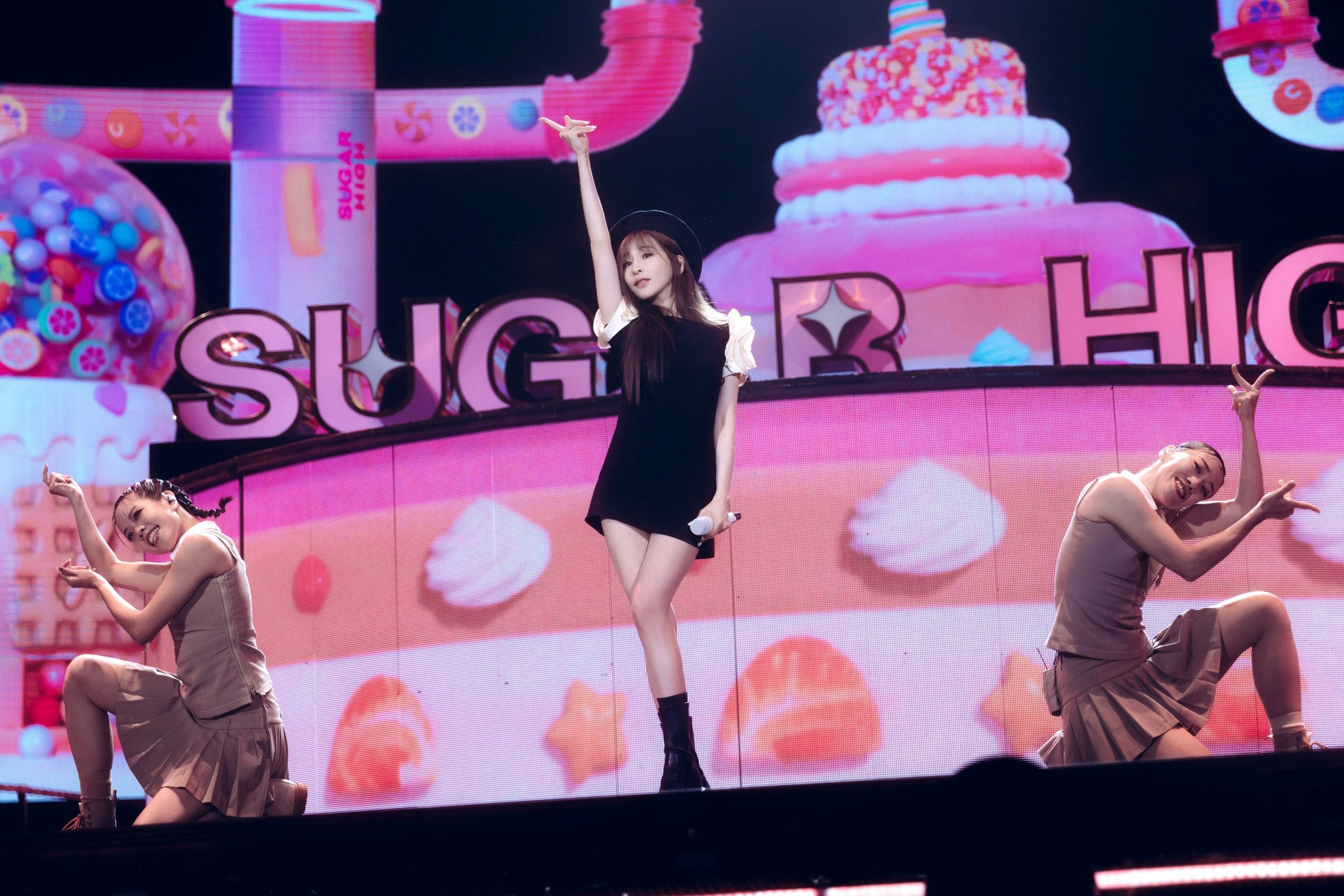 王心凌「SUGAR HIGH世界巡迴演唱會」下週5/11將在寧波繼續甜蜜開唱。（索尼音樂提供）