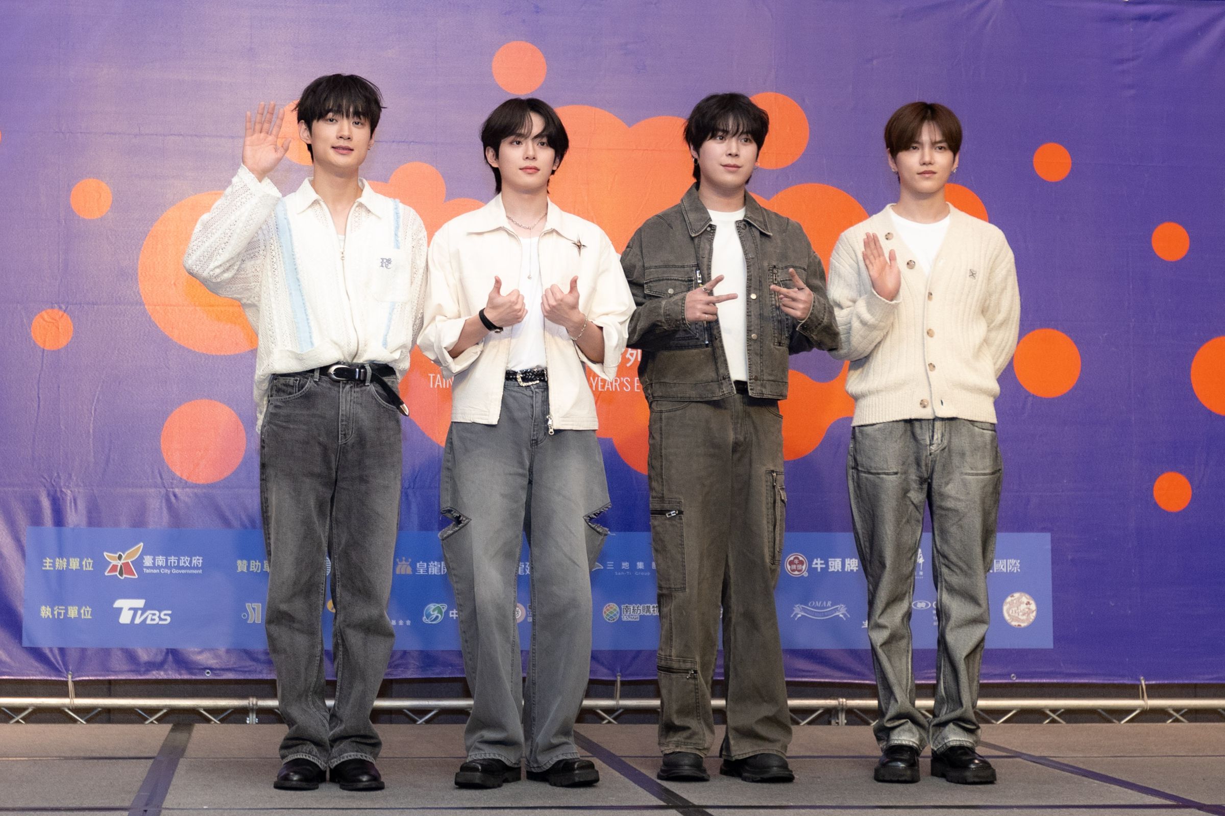 VERIVERY首次以四人組合在台灣表演，心情很緊張。（台南好YOUNG提供）