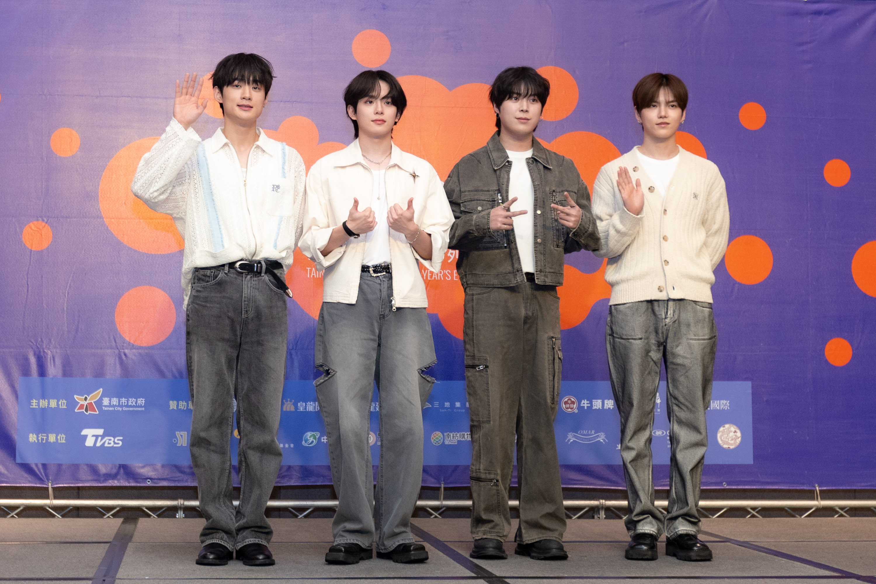 VERIVERY首次以四人組合在台灣表演，心情很緊張。（台南好YOUNG提供）