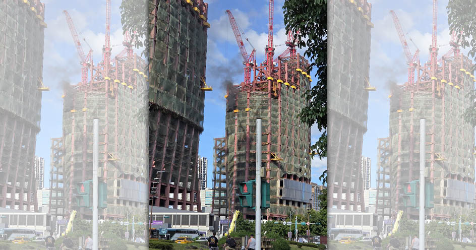 北車旁雙子星大樓工地又傳火警。