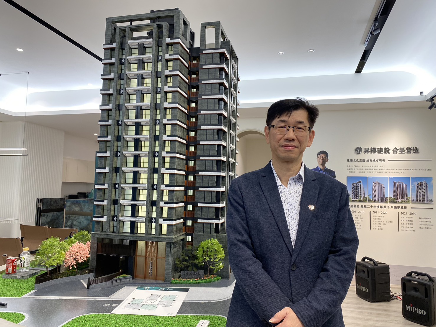 昇樺建設總經理谷念勝出身台大土木系、成功大學結構碩士，投入建築工程業至今近30年。（業者提供）