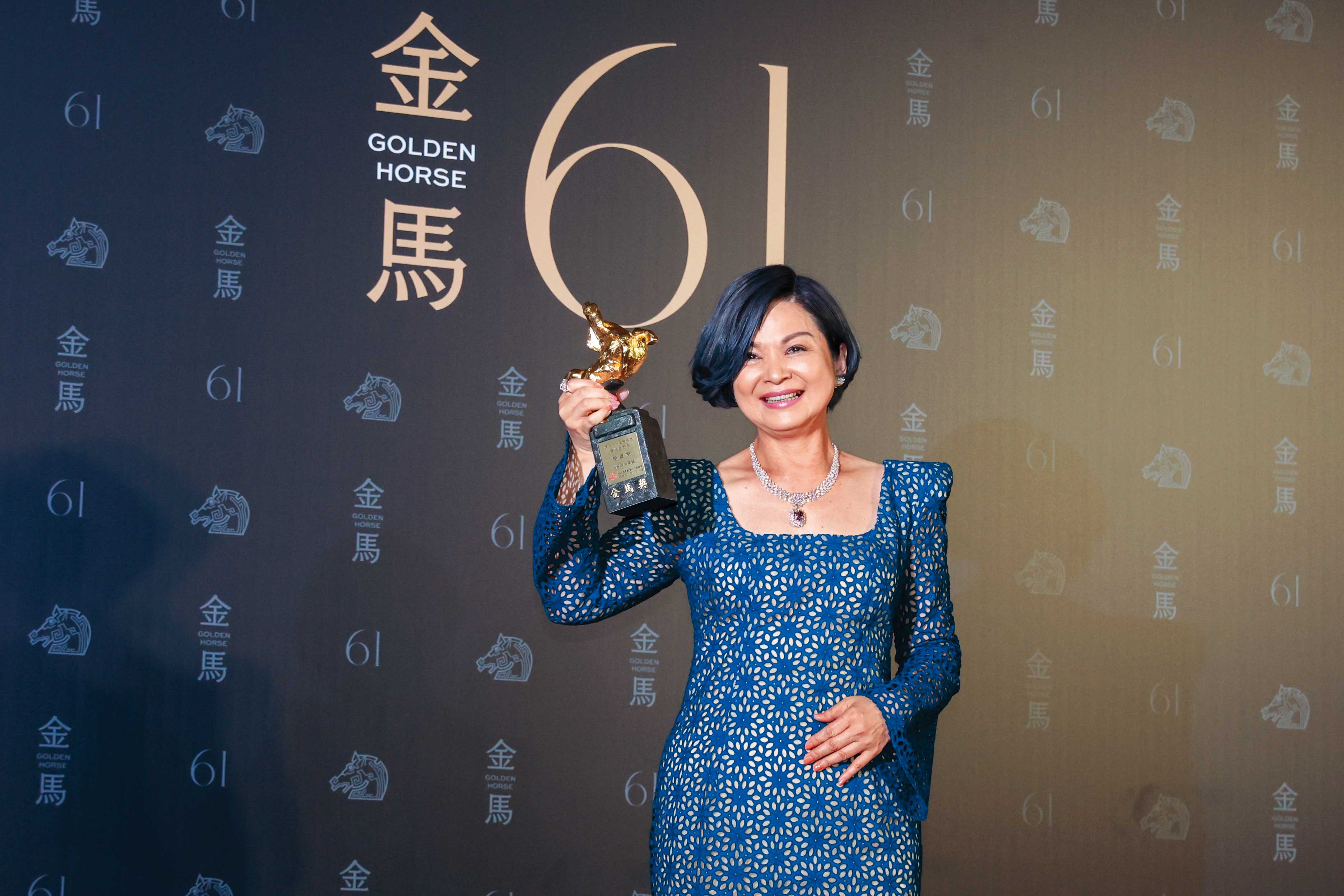 楊貴媚今年以《小雁與吳愛麗》拿下金馬獎女配角獎。（林弘斌攝）