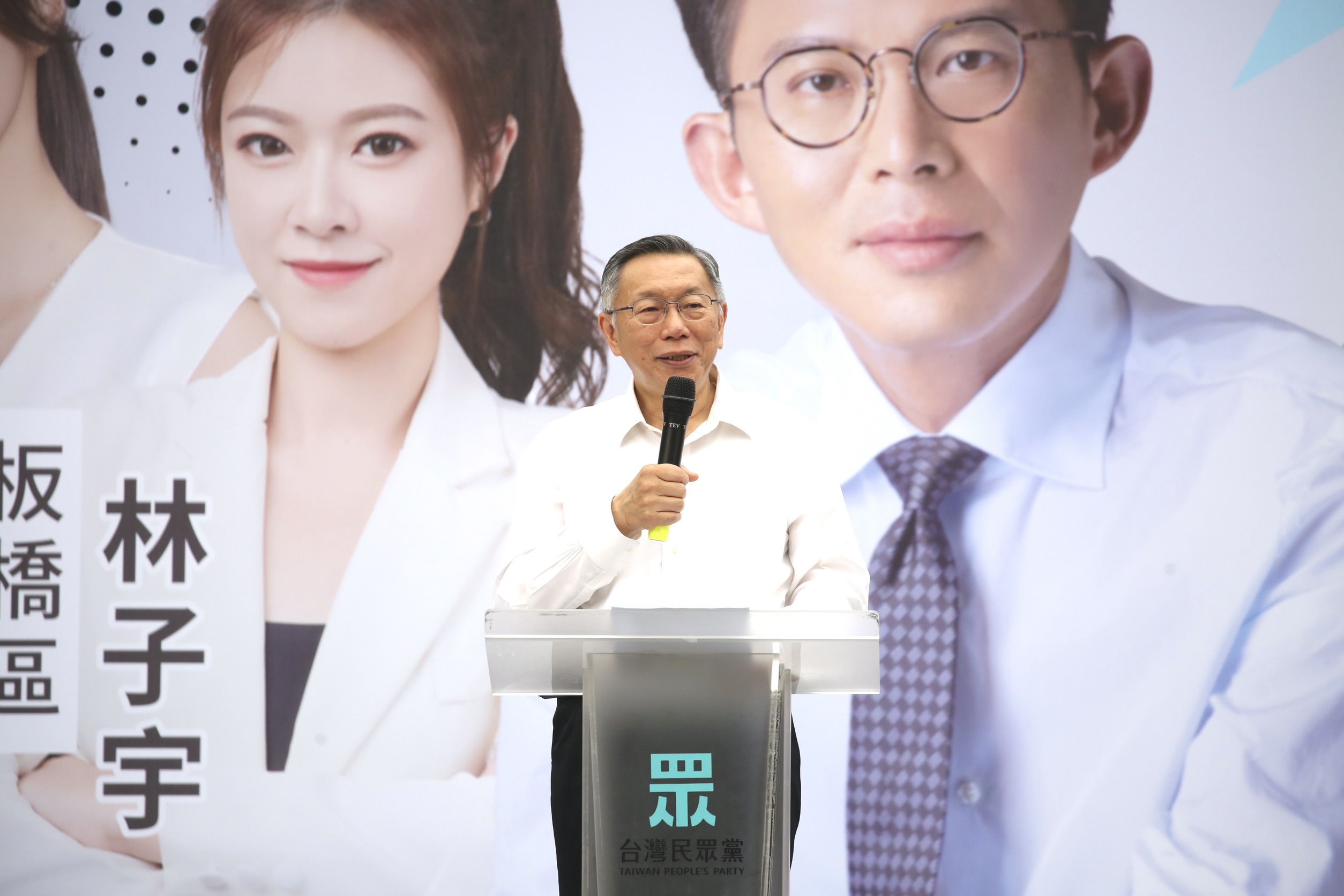 民眾黨前主席柯文哲一審遭判17年。（鏡報董孟航攝）