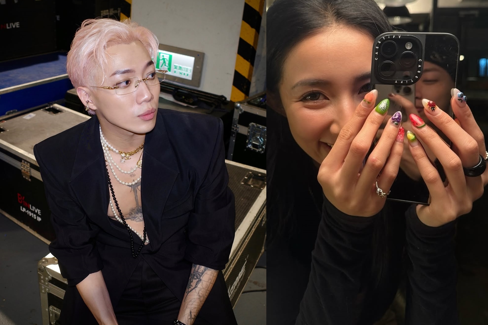 Jane用手機反射放閃ØZI，戀情曝光後仍穩交1年多。（翻攝IG）