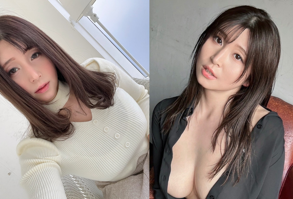 東實果擁有I罩杯傲人上圍，展現熟女魅力。（翻攝X@sagasitemeru）