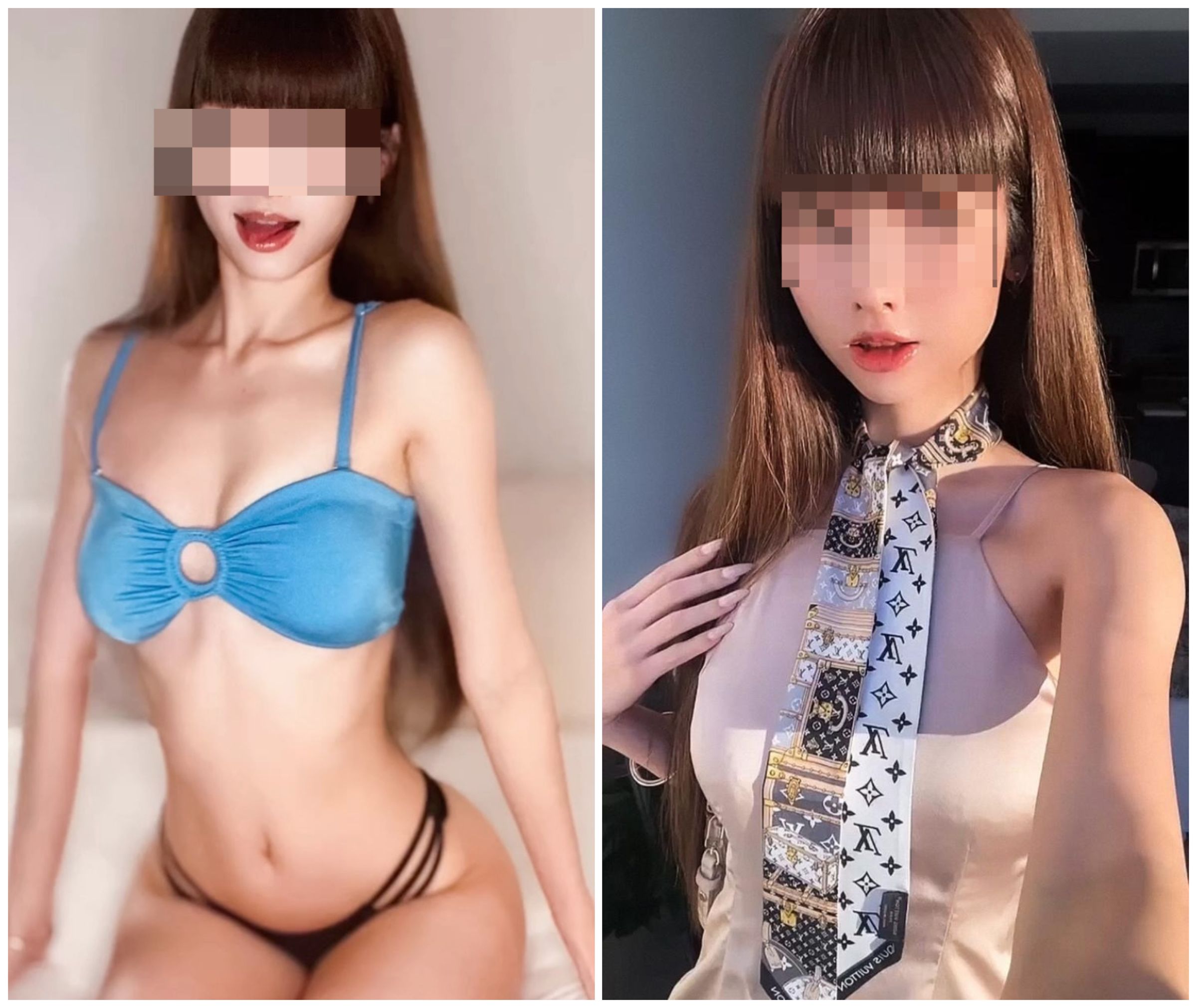 Pei Chung在社群網站分享穿名牌、比基尼辣照。(翻攝IG)