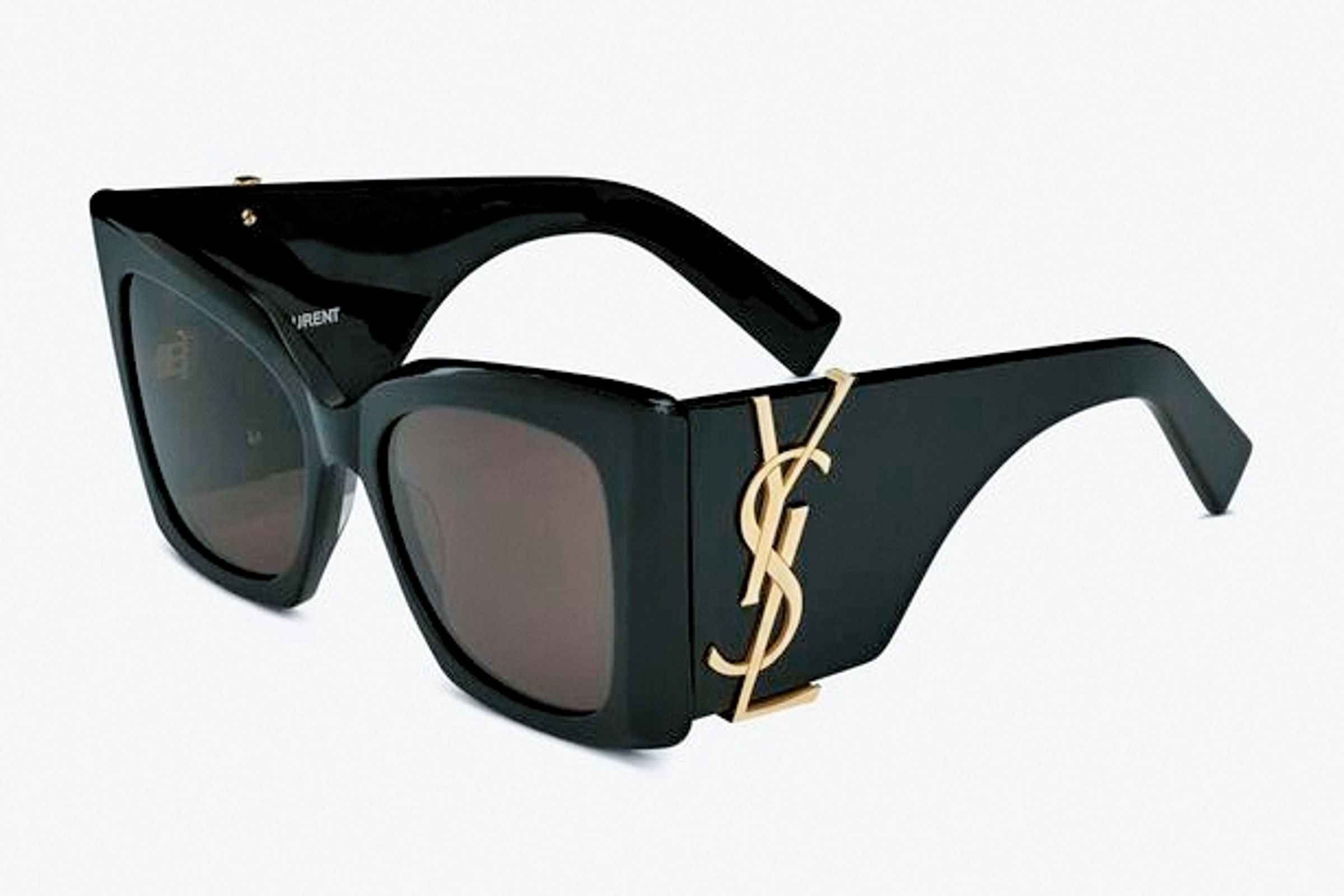 Saint Laurent 醋酸纖維鏡框太陽眼鏡,NT$31,700。(翻攝自Saint Laurent官網)