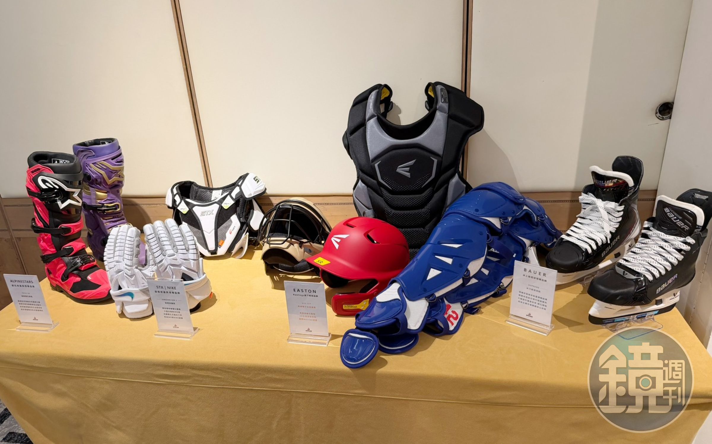 民盛應用產品涵蓋冰上曲棍球、越野機車、棒球與袋棍球等專業裝備,主打高單價、技術門檻高的利基市場。
