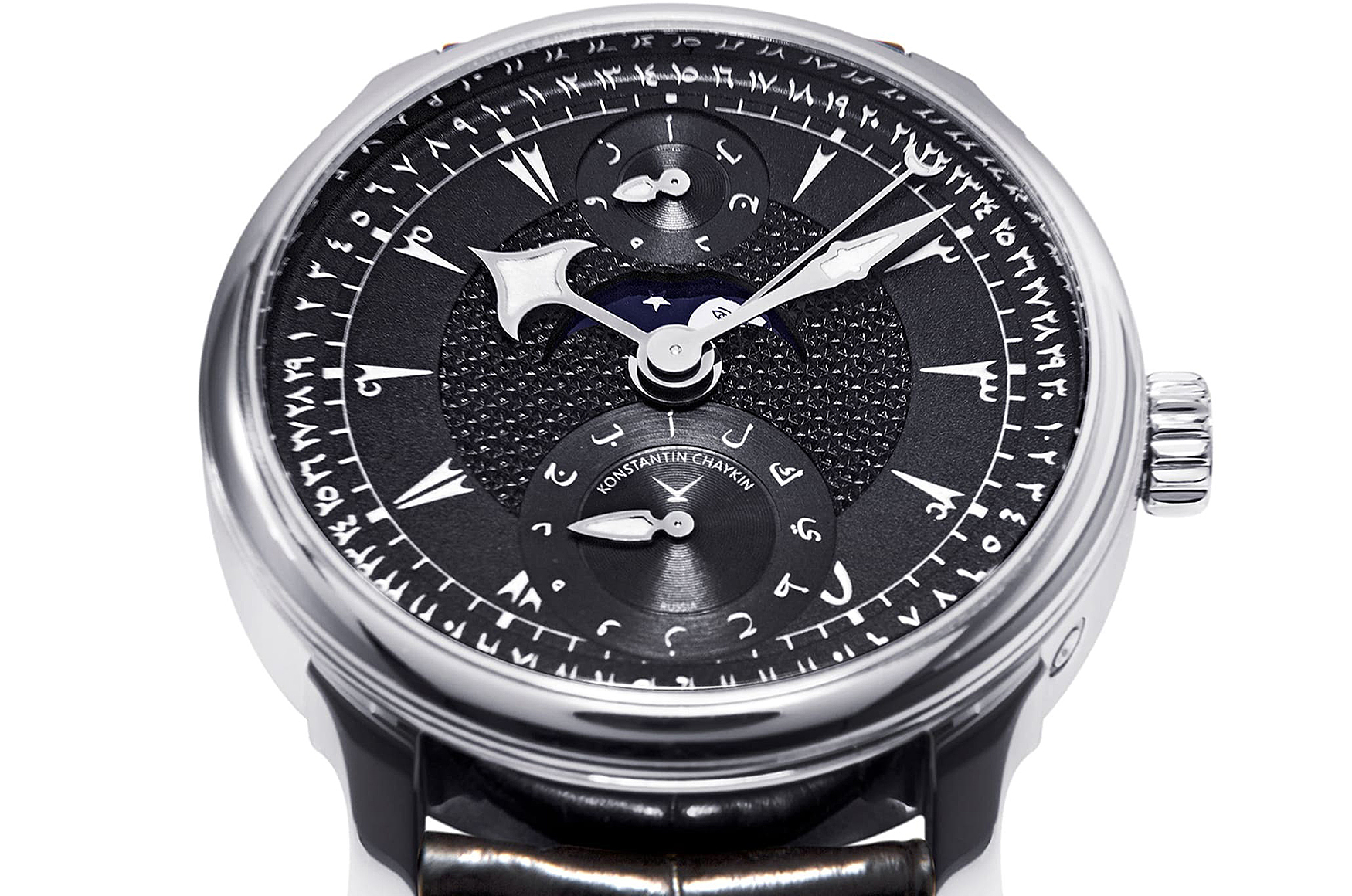 Konstantin Chaykin Hijra 腕錶，全球首見以伊斯蘭曆法為基礎的機械萬年曆設計。