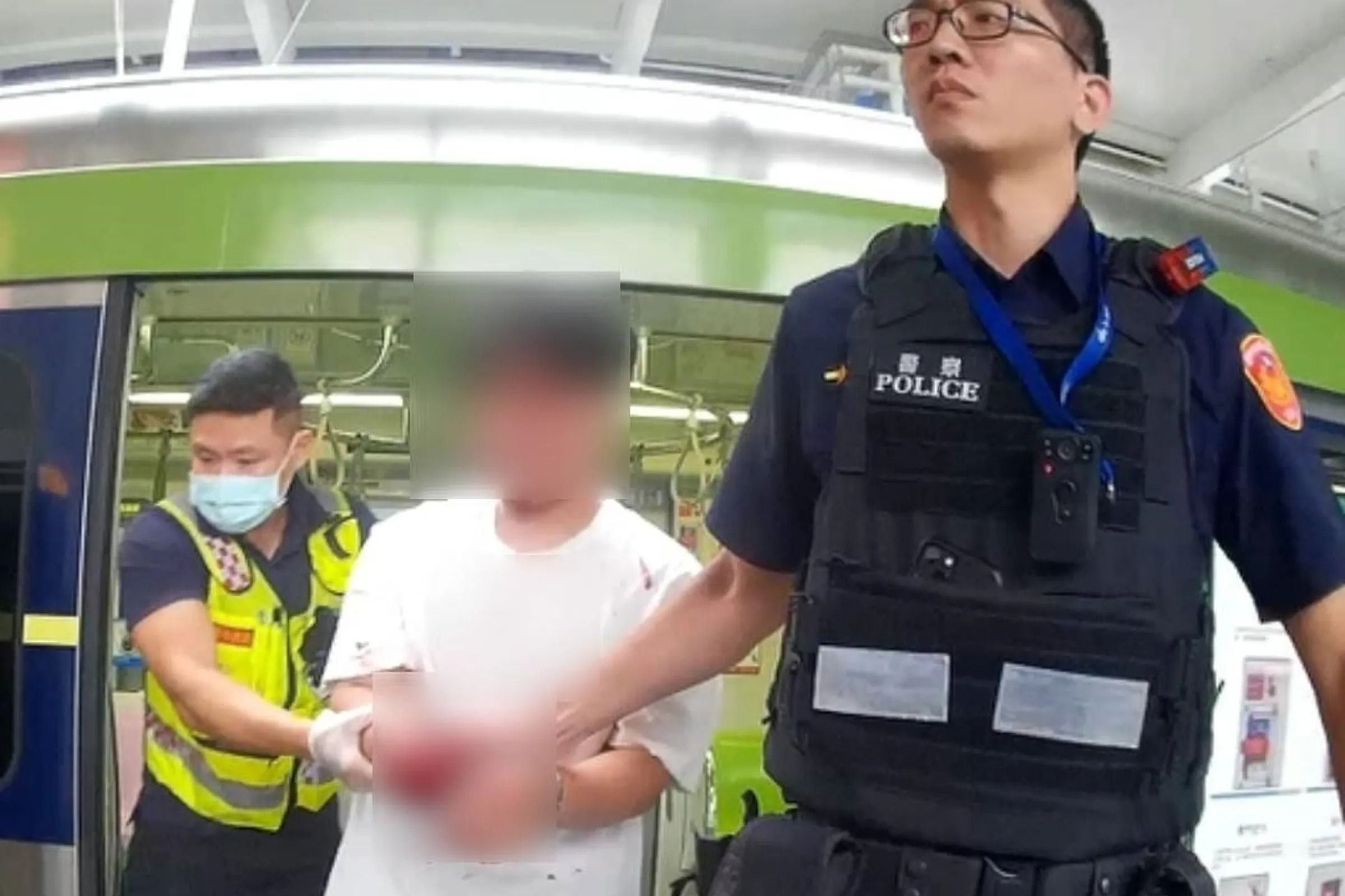 台中捷運隨機砍人事件，洪淨判9年9月徒刑，全案定讞。（警方提供）