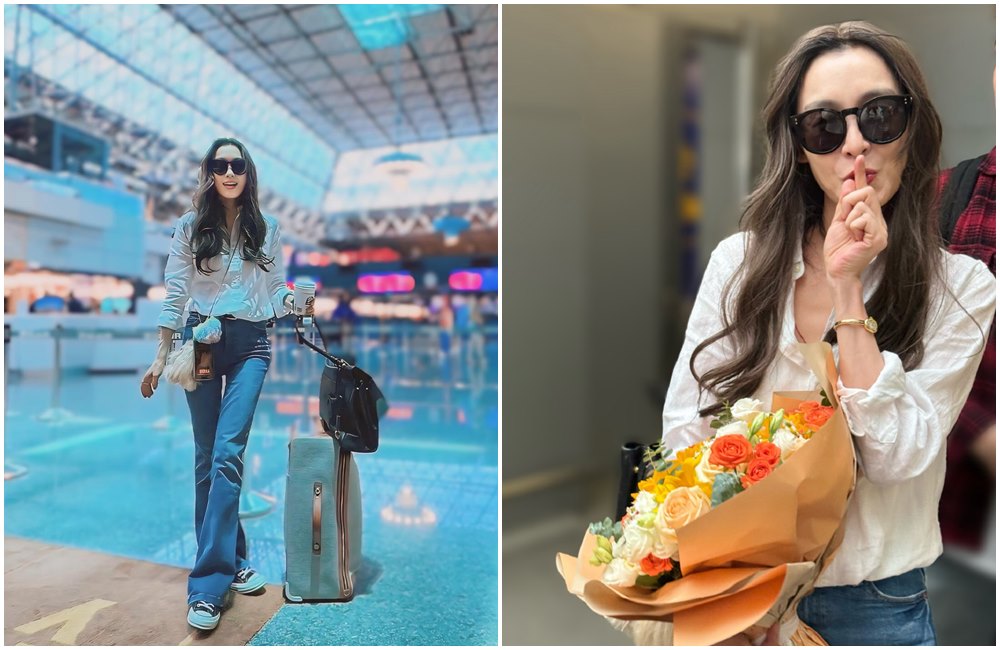 范瑋琪（左圖）曬出機場照，前陣子已在中國復出。（翻攝范瑋琪臉書、微博照片）