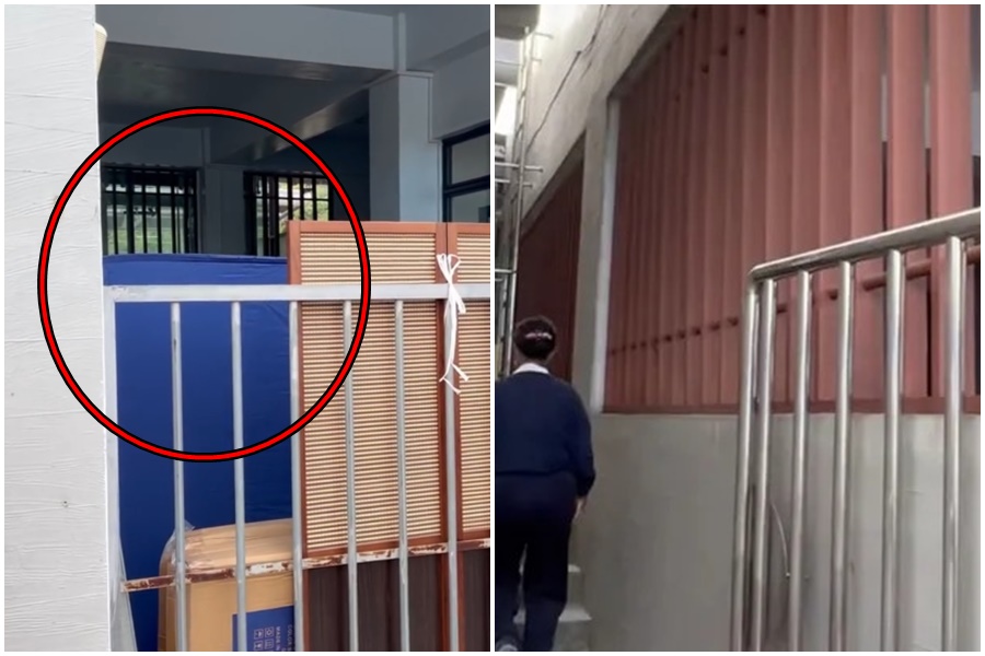 有女網友爆料光復車站旁的更衣站，因為上方沒封頂，被陌生人偷窺。（翻攝自Threads＠zoe_020444）
