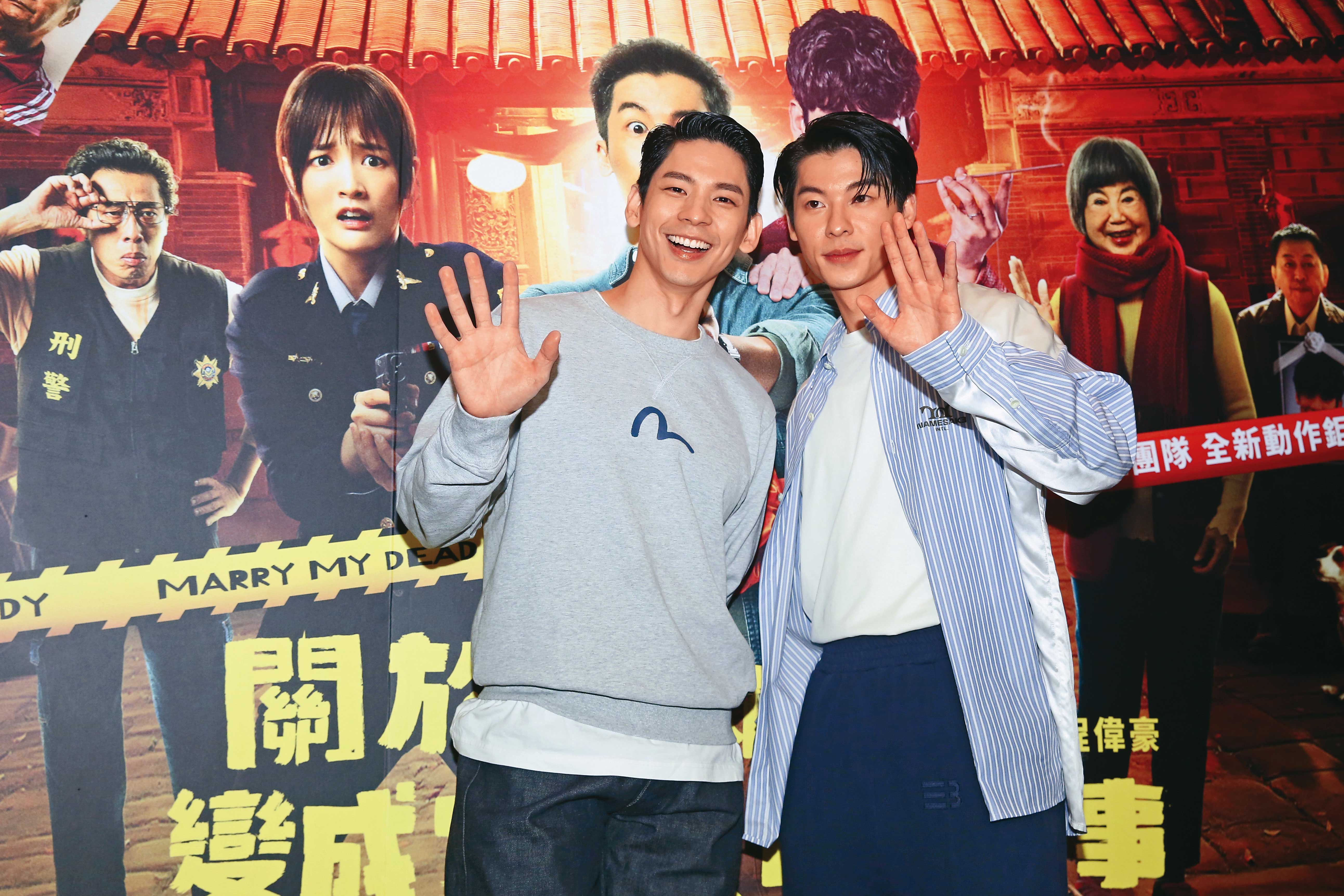 林柏宏（左）與許光漢（右）合演電影，雙雙入圍金馬獎最佳男主角獎。