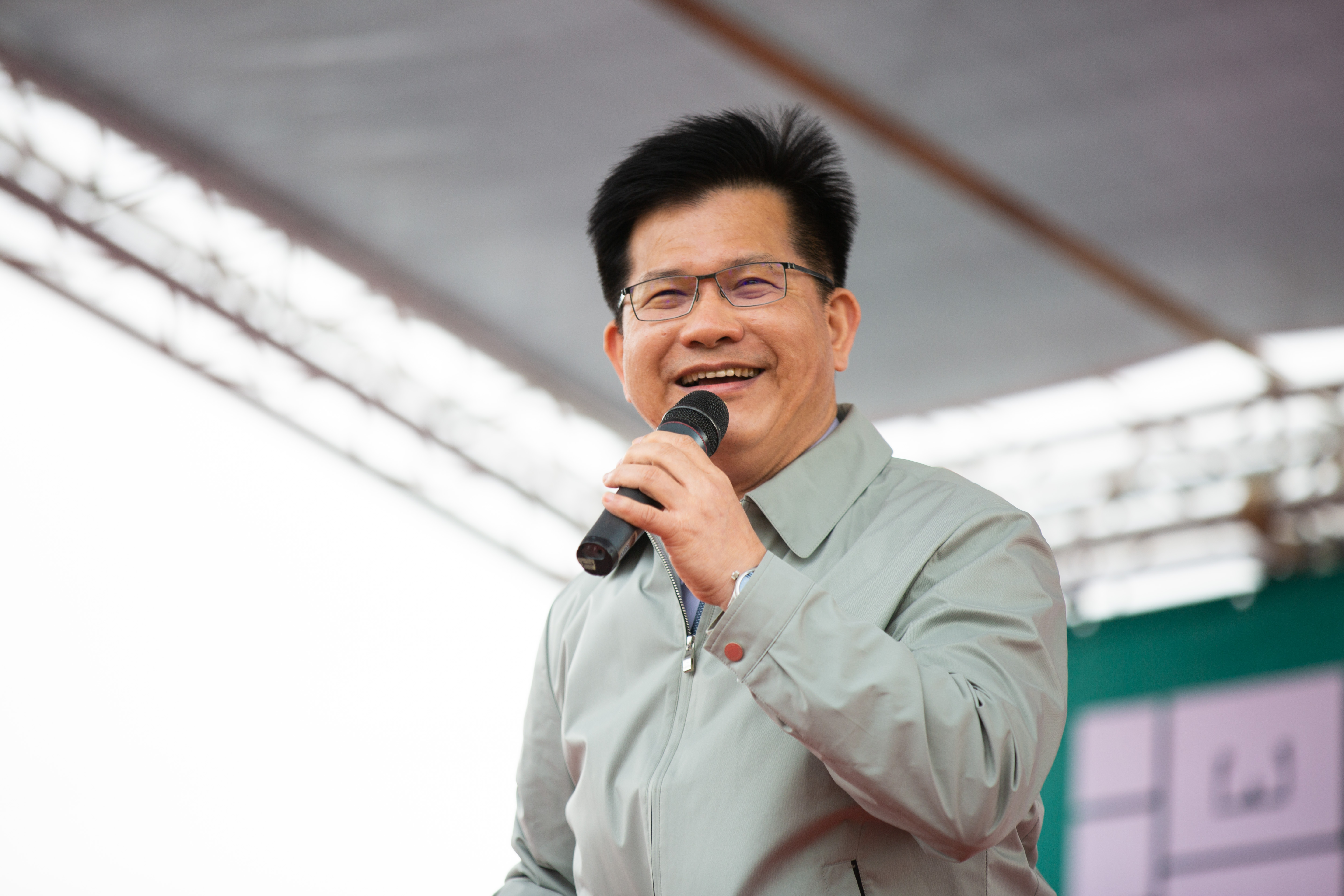 林佳龍今天南下高雄出席揭牌典禮，致詞時笑稱新職務不小心先被曝光。（本刊資料照）