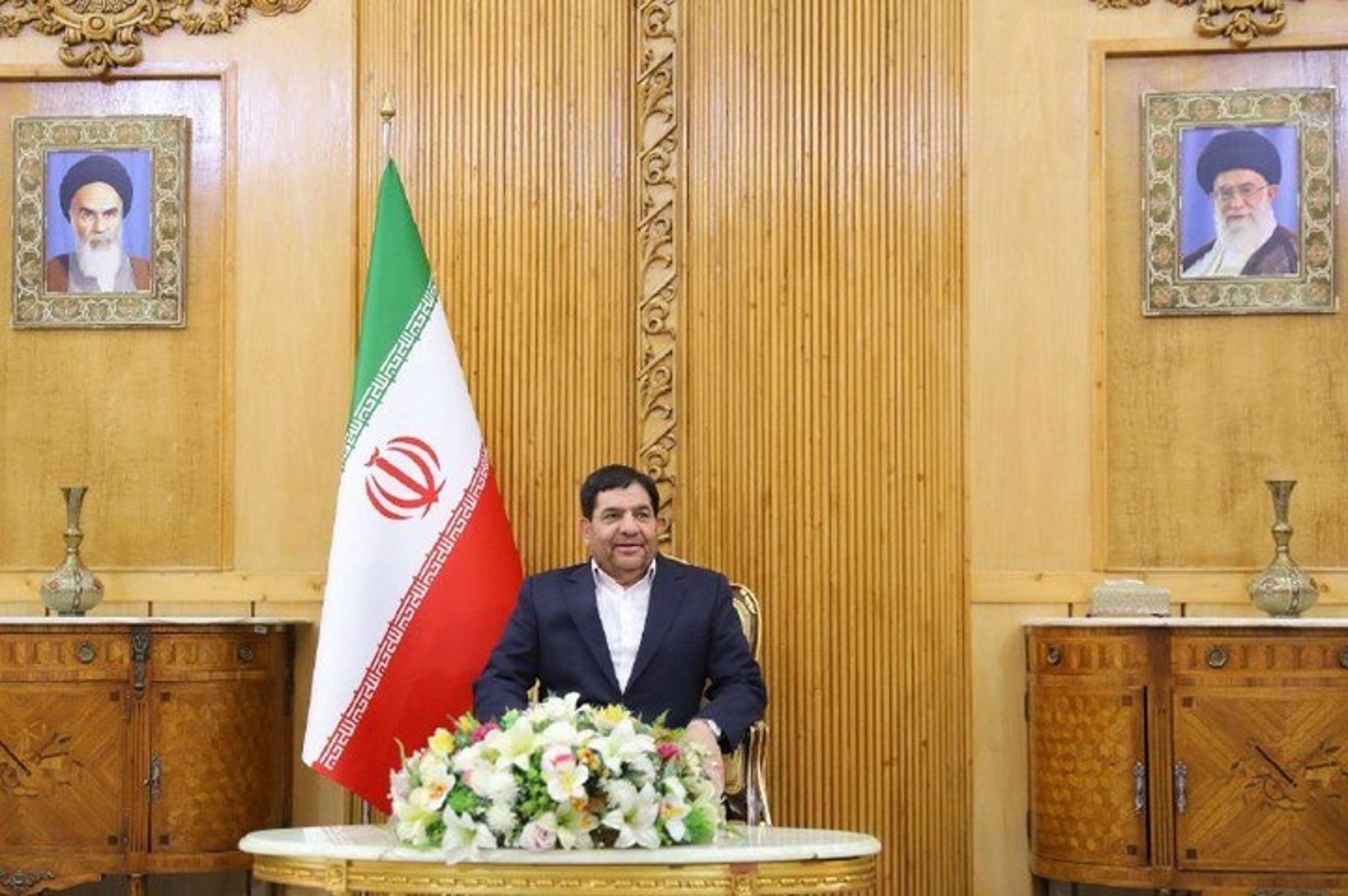伊朗新臨時總統是68歲的第一副總統穆赫貝爾。（翻攝自@irangov.en IG）
