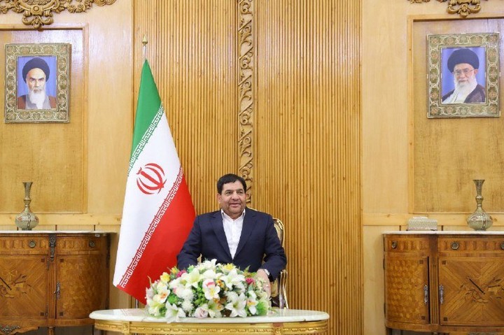 伊朗新臨時總統是68歲的第一副總統穆赫貝爾。（翻攝自@irangov.en IG）