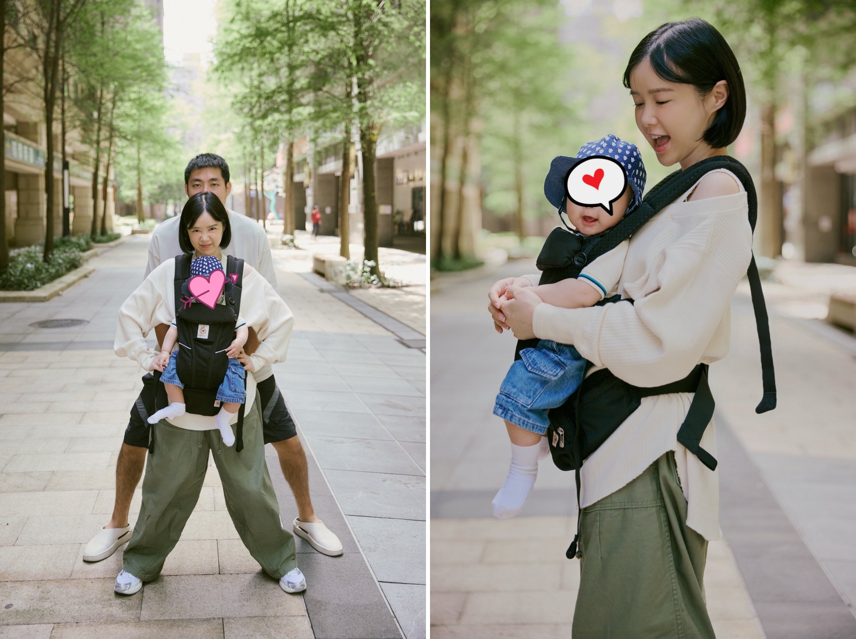 李佳穎曬出一家三口的幸福。（翻攝自臉書）