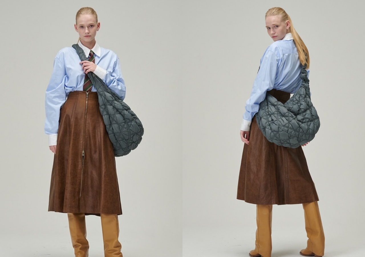 CARLYN 2024最新一季的Mega Cozy中性風雲朵包，主打大容量以及3種背法。（翻攝自CARLYN TAIWAN IG）