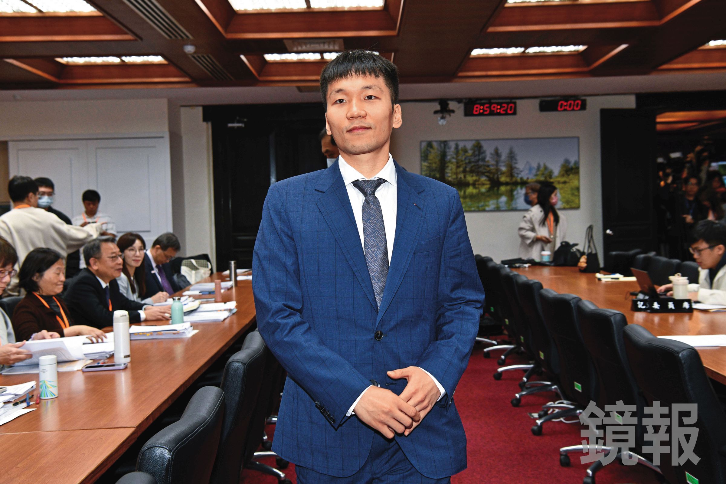 李洋接下首位運動部長重任,一舉一動都相當受矚目。(鏡報李智為)
