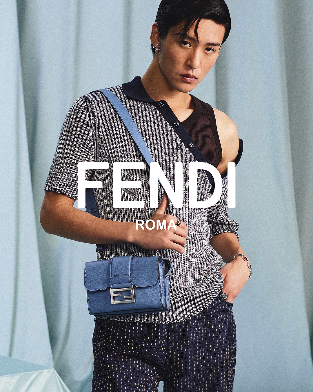 FENDI首位日本男裝品牌大使目黑蓮，演繹2025春夏男裝系列。（FENDI提供）