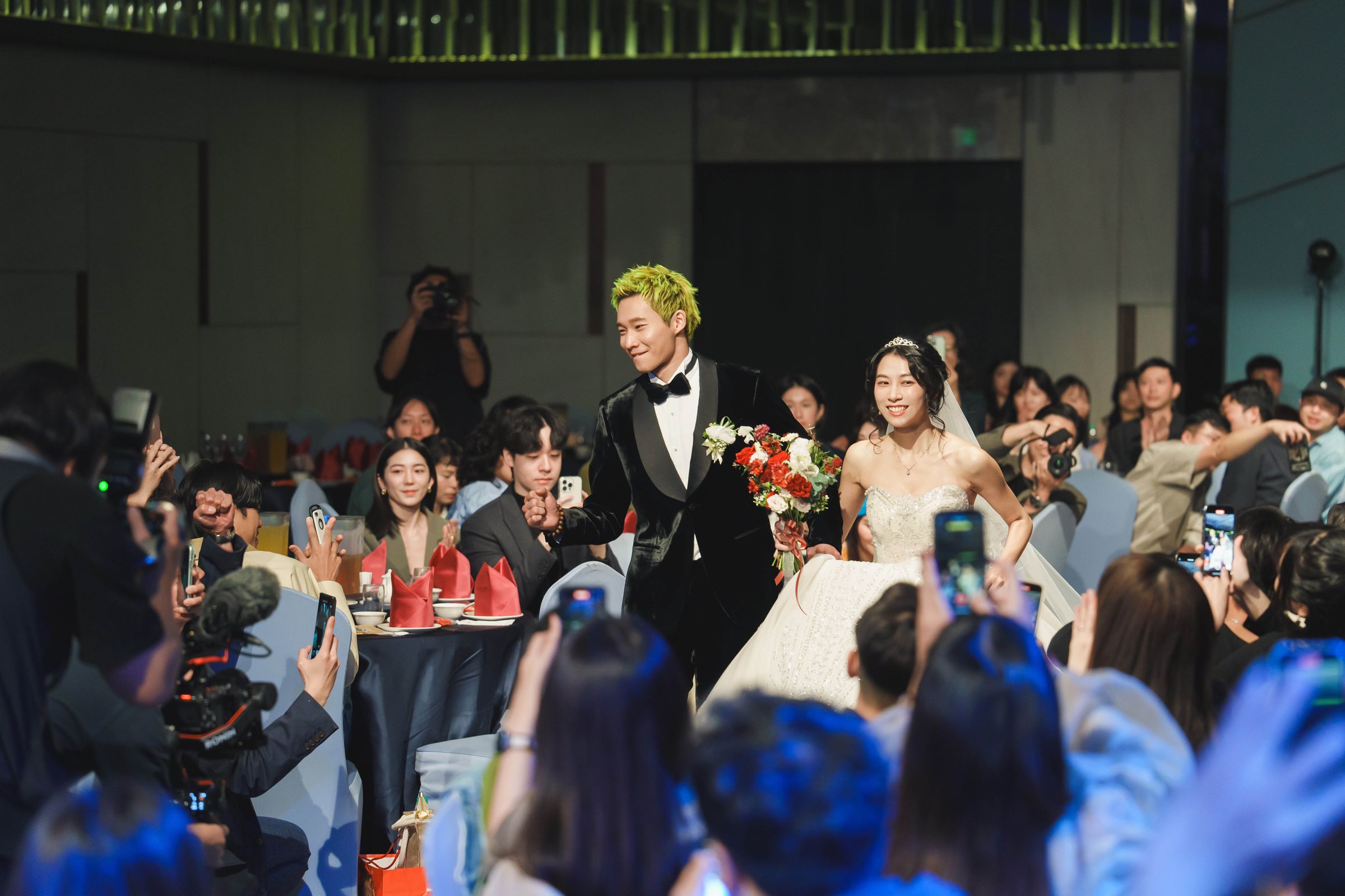 黃冠智今在高雄舉行婚宴。（影一製作所提供）