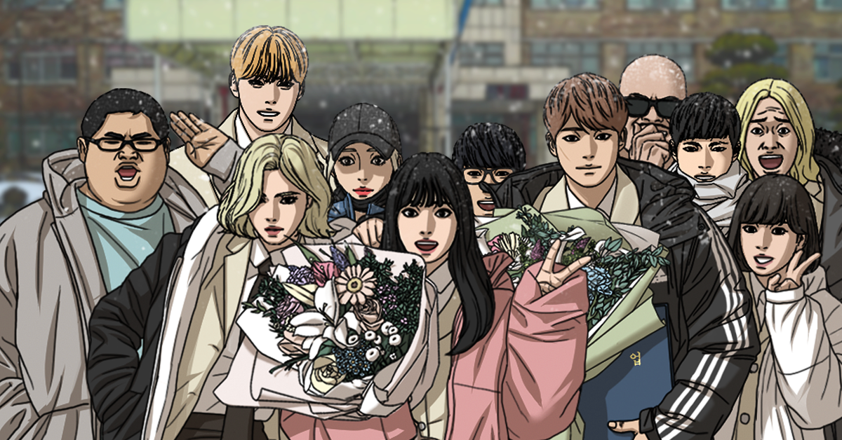 《青春白卷》以高中校園為背景，在全球累積逾24億點閱。（LINE WEBTOON提供）