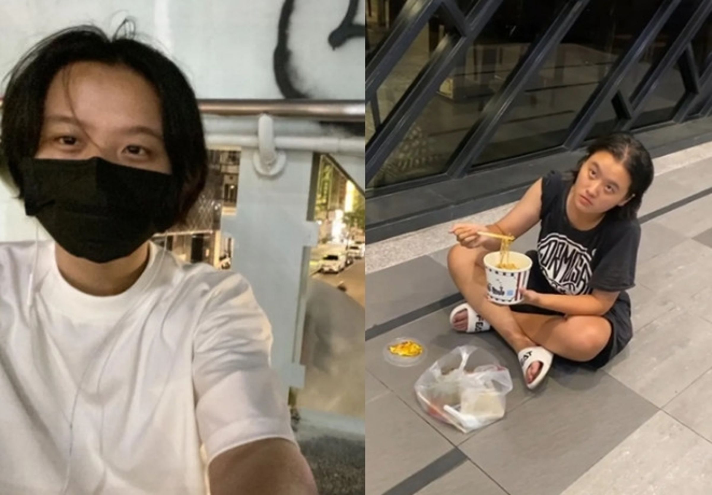 林靖恩最近被目睹在超商乞討免費食物,讓外界懷疑是否經濟狀況出問題。(翻攝自@ins.vlog7 Threads、臉書@林靖恩)