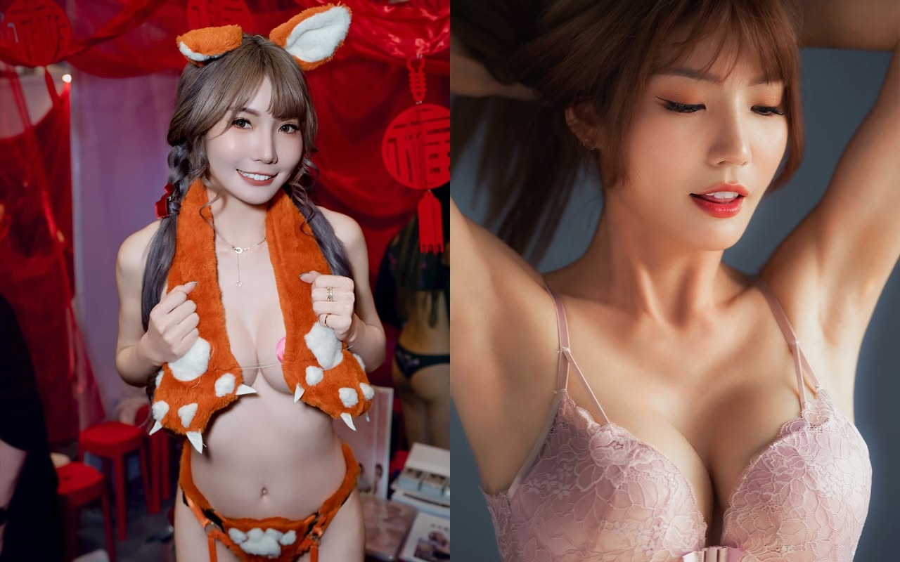 台灣AV女優芷媗外型亮眼，皮膚白皙。（翻攝IG@candy_muwanna_0903）