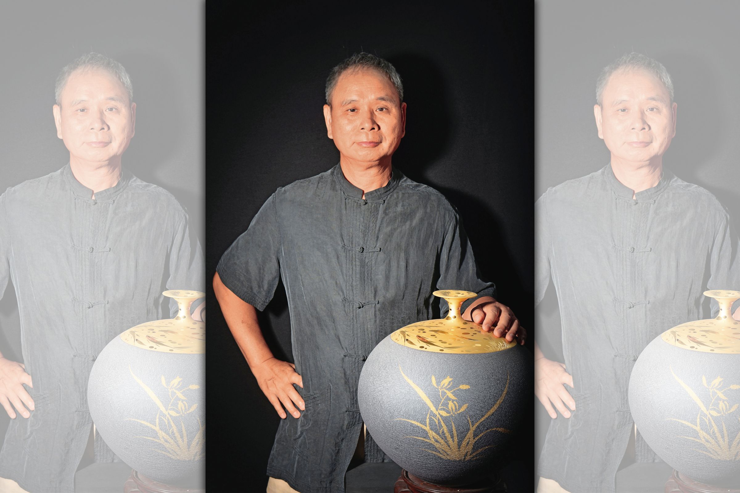 陶瓷工藝師許朝宗（圖）獲今年「國家工藝成就獎」，卻遭檢舉涉仿冒、非親自創作，德不配位。（翻攝台灣工藝研發中心官網）