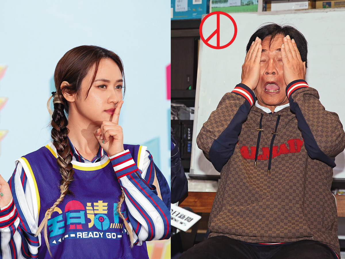 吳宗憲（右圖）不怕黑粉，「憂鬱症患者來看憲哥的節目，變躁鬱症。」（安內甘吼？）／吳姍儒（左圖）接下實境秀《全員請上車》，超怕忍不住垃圾話一堆，「基因遺毒」跑出來。（憲哥表示…）