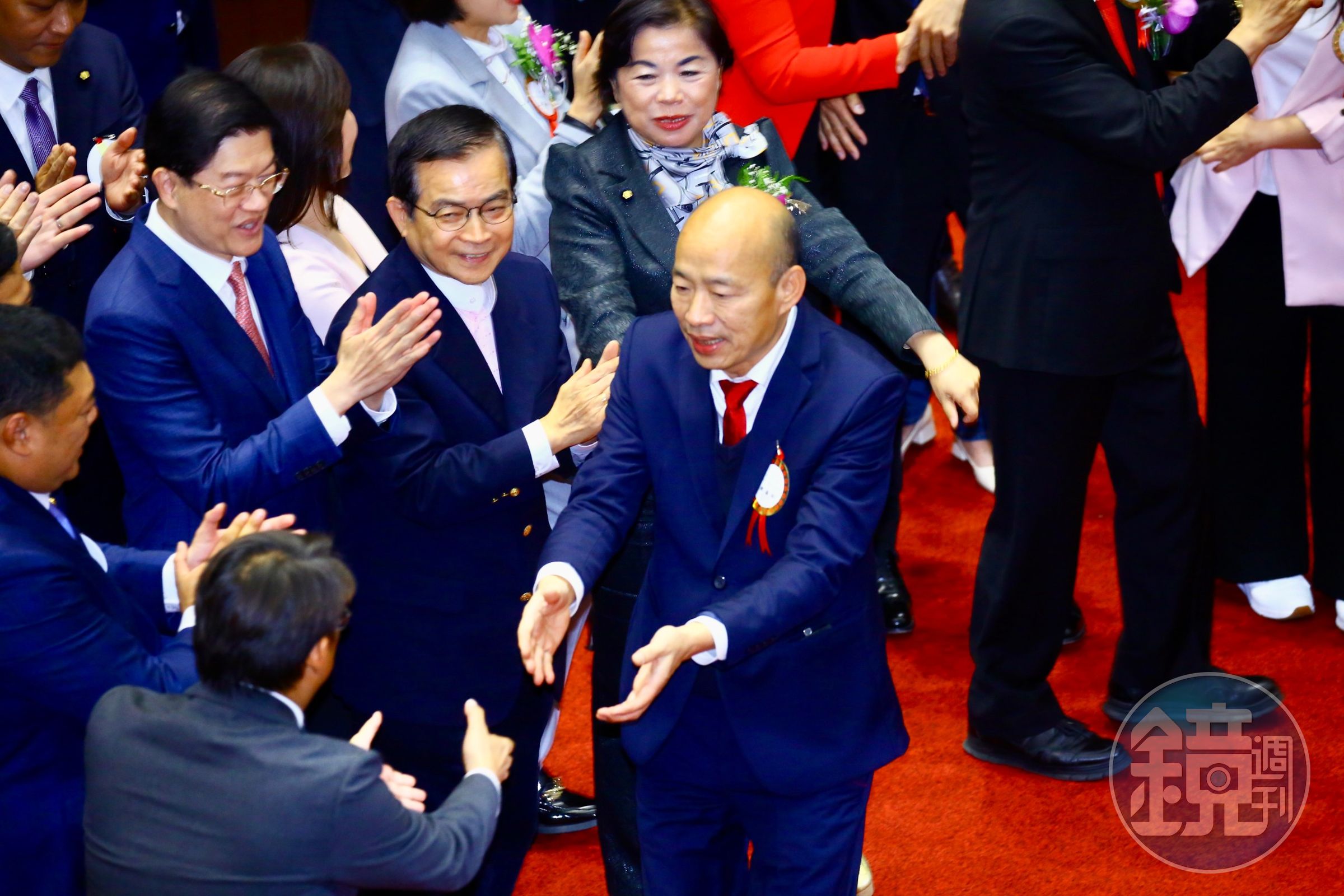 韓國瑜日前當選新任立法院長，隔天未進立法院引發討論。