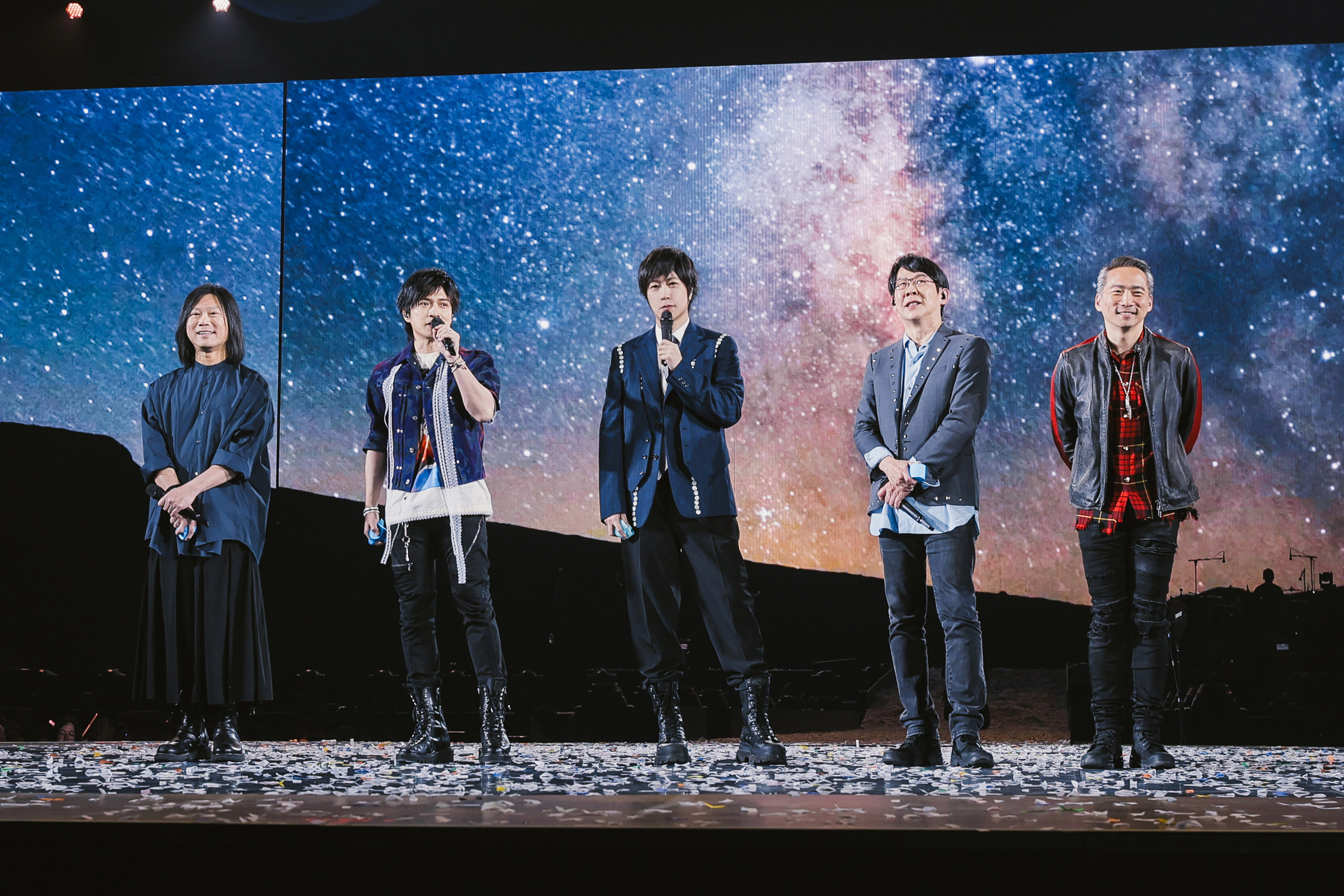 五月天25週年巡演美國場成軍日登場，萬名粉絲齊聚拉斯維加斯忠實體育場（Allegiant Stadium）共慶盛典。（相信音樂提供）