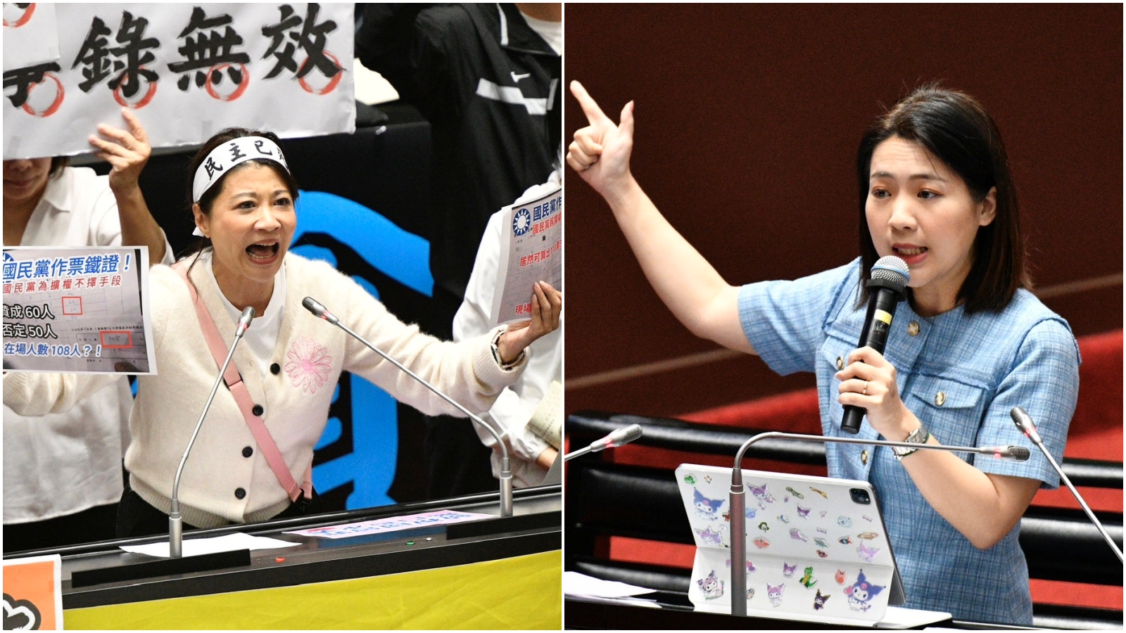 林楚茵（左）表示徐巧芯（右）慘遭自家黨內中評委打臉。（合成圖；本刊資料照）
