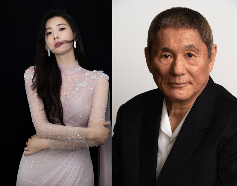 金馬60頒獎嘉賓陣容華麗，日本名導北野武將與曾任2屆金馬主持人的林志玲搭檔頒獎。（合成圖片/金馬執委會提供）