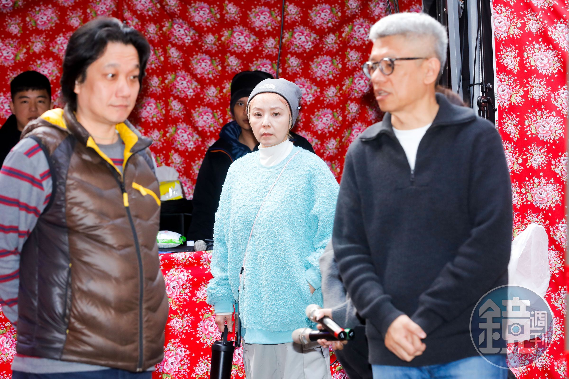 村長湯志偉「正宮」太太Judy今也在《一村喜事》現場,還貼心地送媒體喝紅豆湯與銀耳湯。
