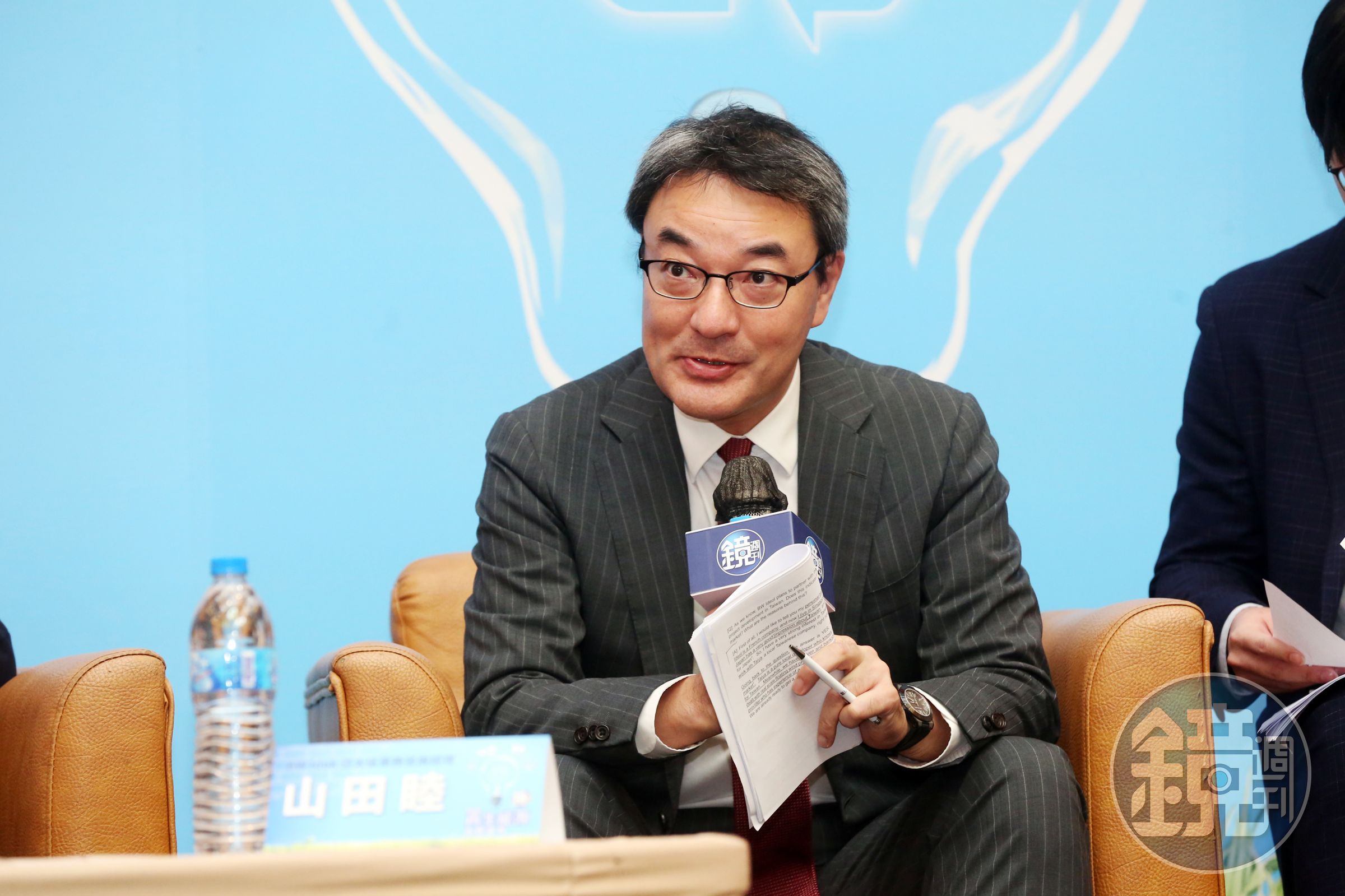 浮式風機被視為離岸風電新戰場，BW Ideol亞洲區業務開發經理山田睦14日特別來台，分享公司在日本與法國成功商轉經驗，以及該公司技術獨特之處。