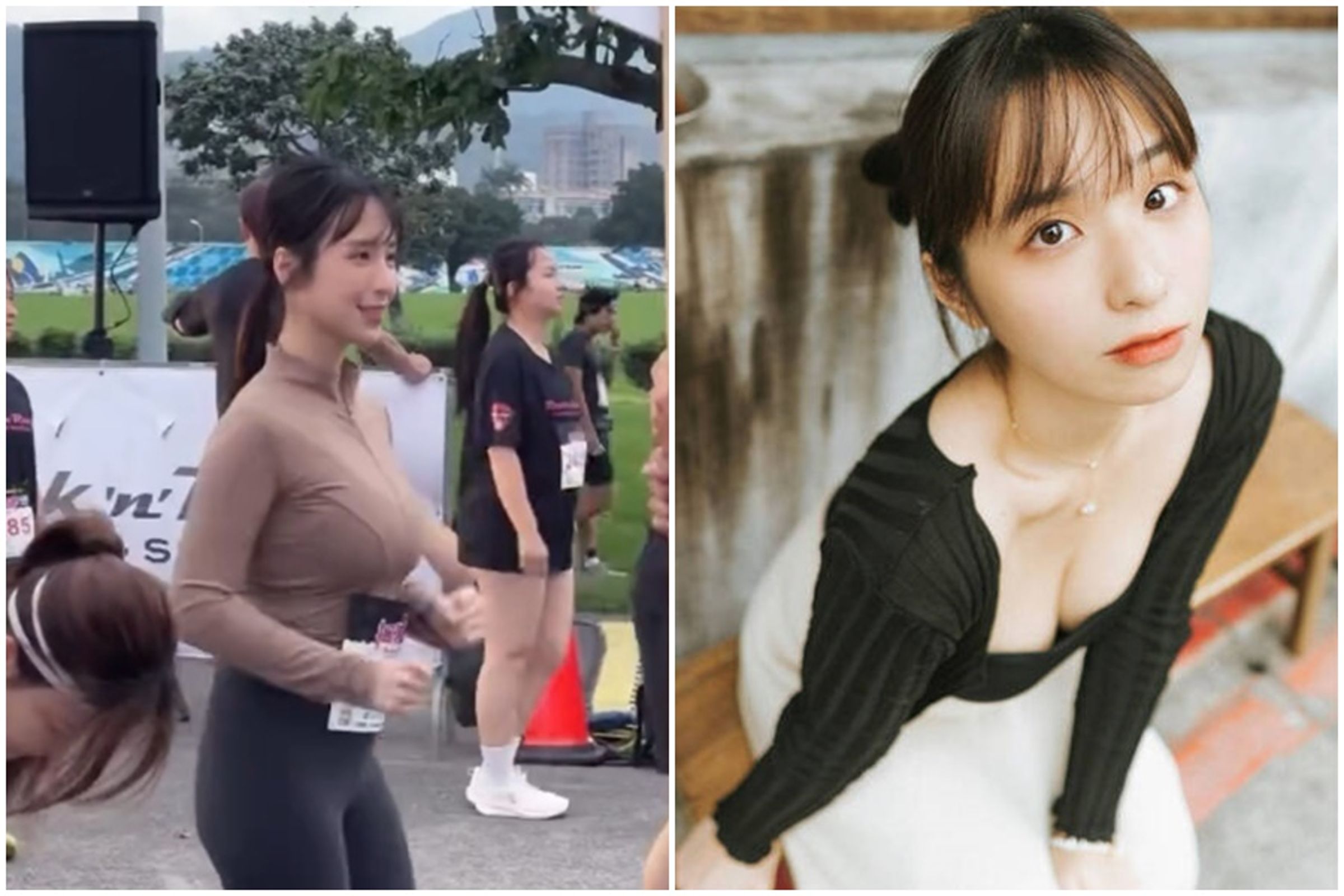 YouTuber「蘋蘋澎澎」阿蘋日前分享自己參加路跑比賽的影片，卻被大票網友罵翻。（翻攝自IG、Threads@阿蘋）